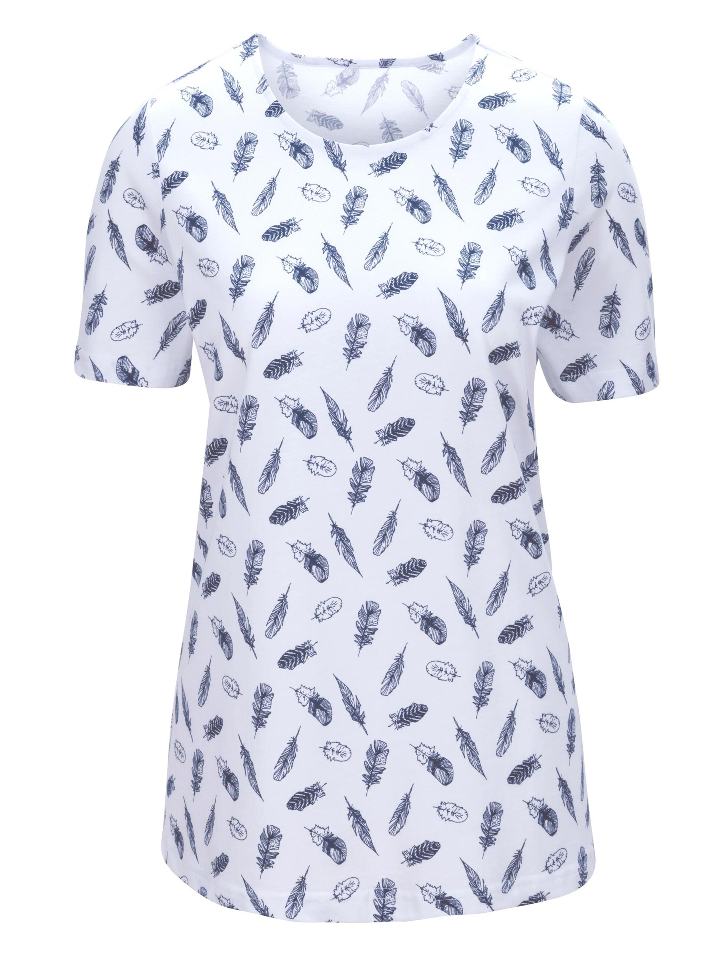 Shirt - weiß-gemustert