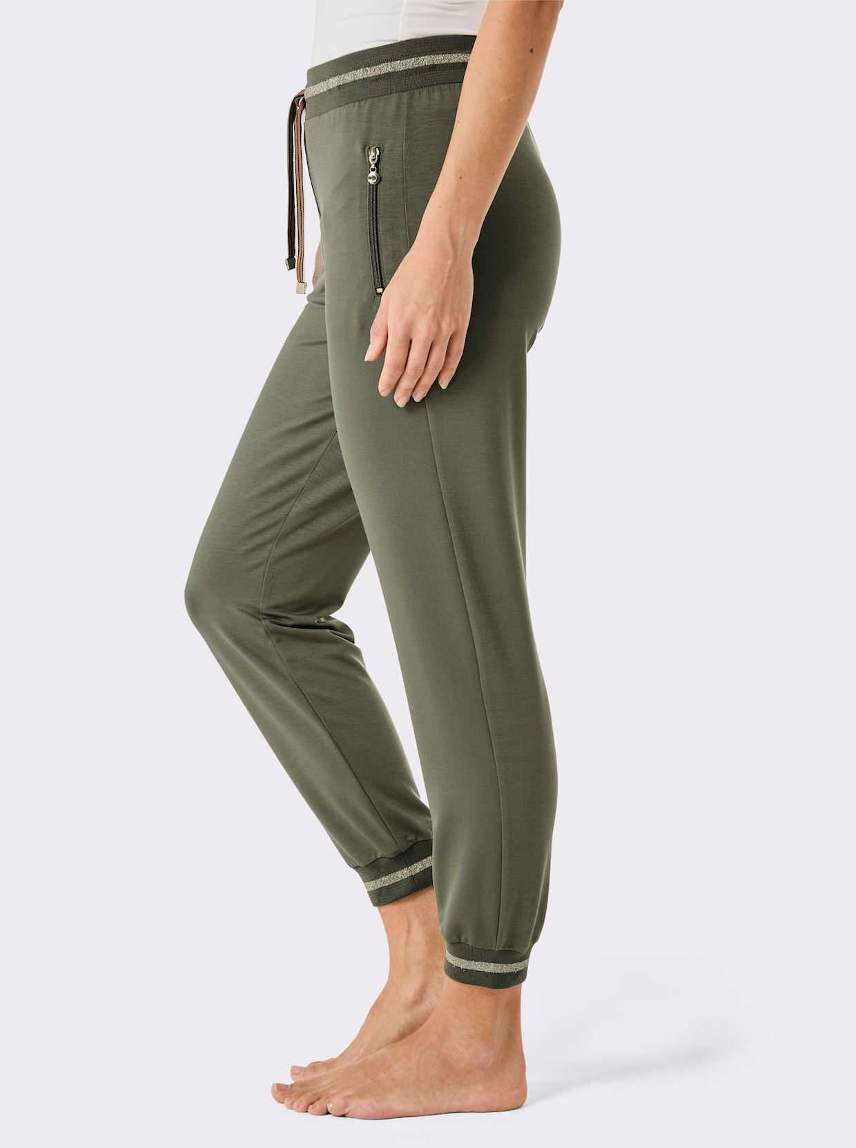 CREATION L PREMIUM Modal-Viskose-Hose - khaki