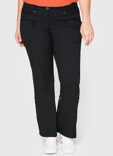 sheego Cargohose - schwarz
