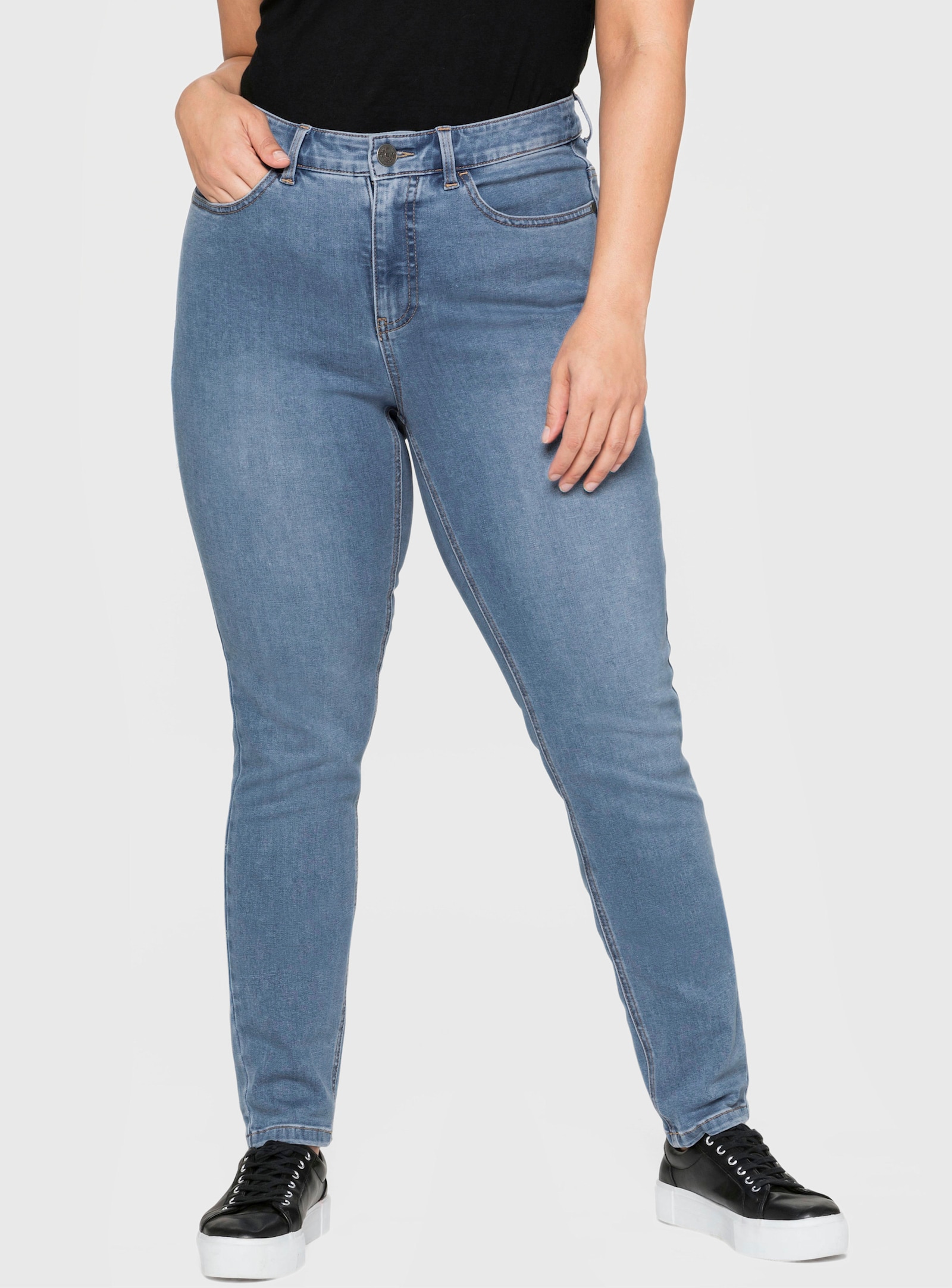 sheego Skinny jeans in 5-pocketsmodel - blue denim