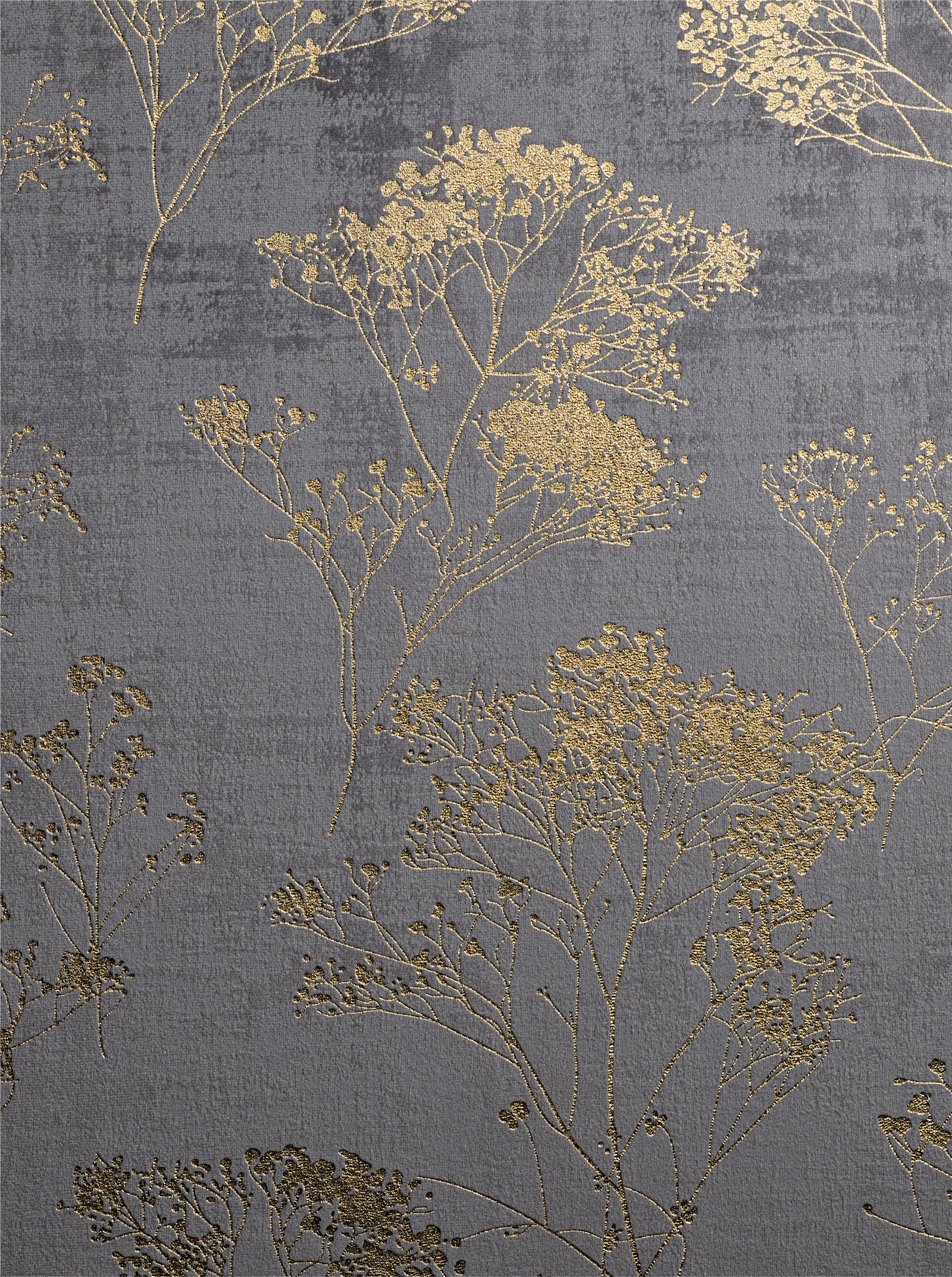 heine home Dekoschal - grau-goldfarben