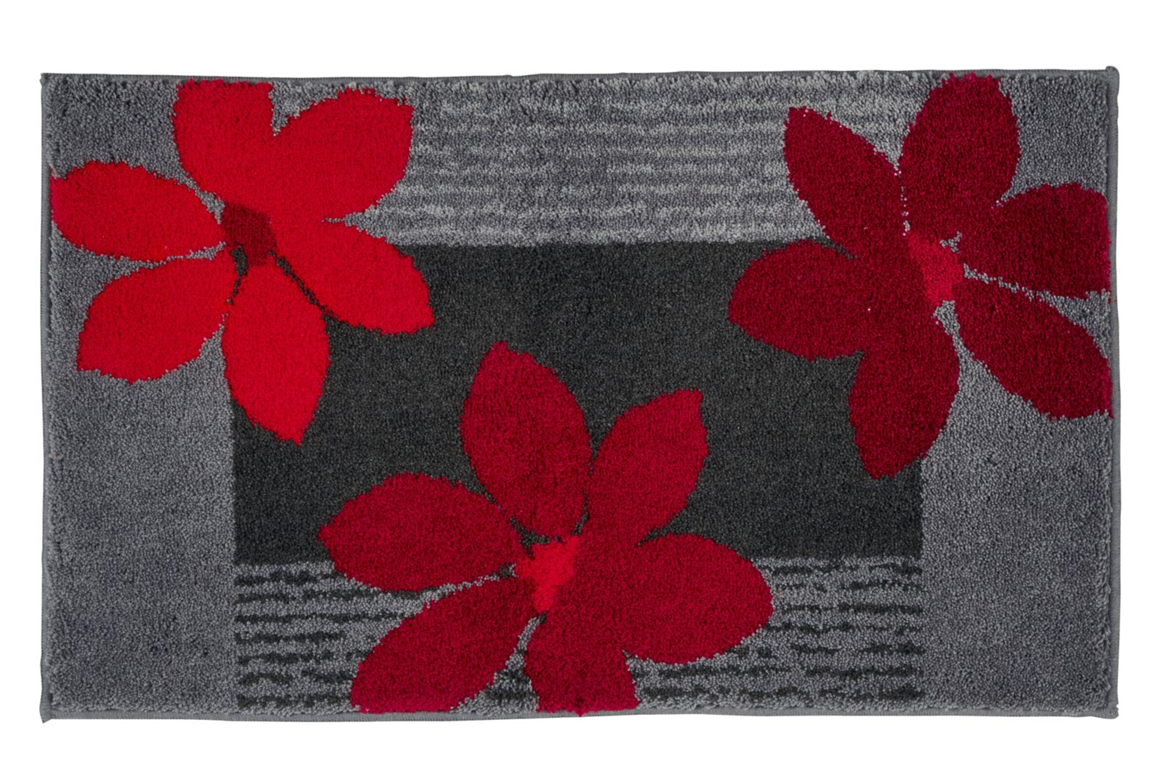 Grund Badgarnitur in grau-rot | heine