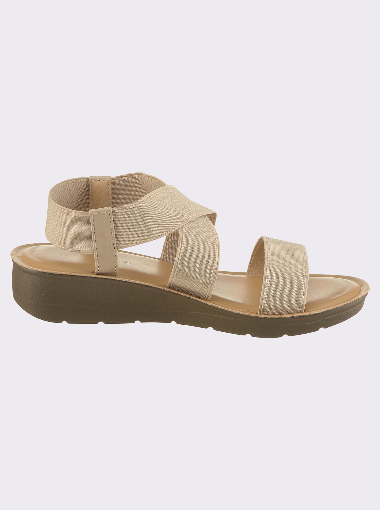 Sandalette Obermaterial aus Textil - vanille