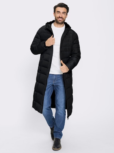 Marco Donati Longjacke mit 2-Wege-Reißverschluss - schwarz