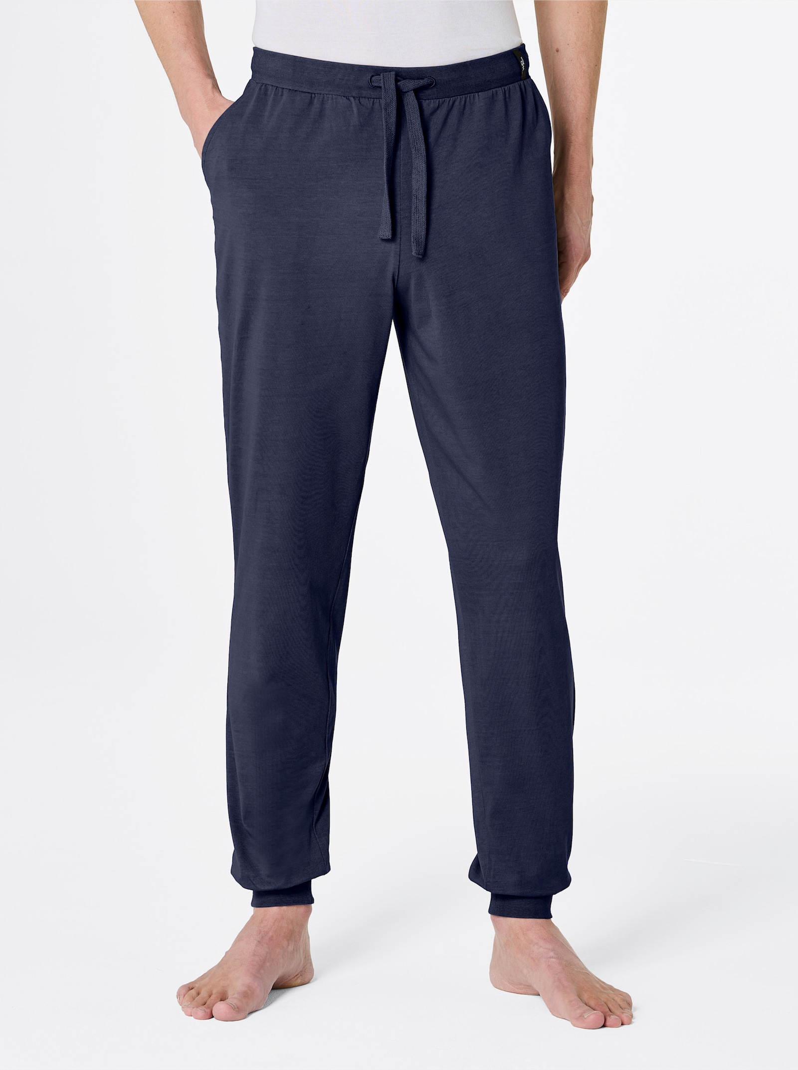 wäschepur men Hosen lang - marine + dunkelrot