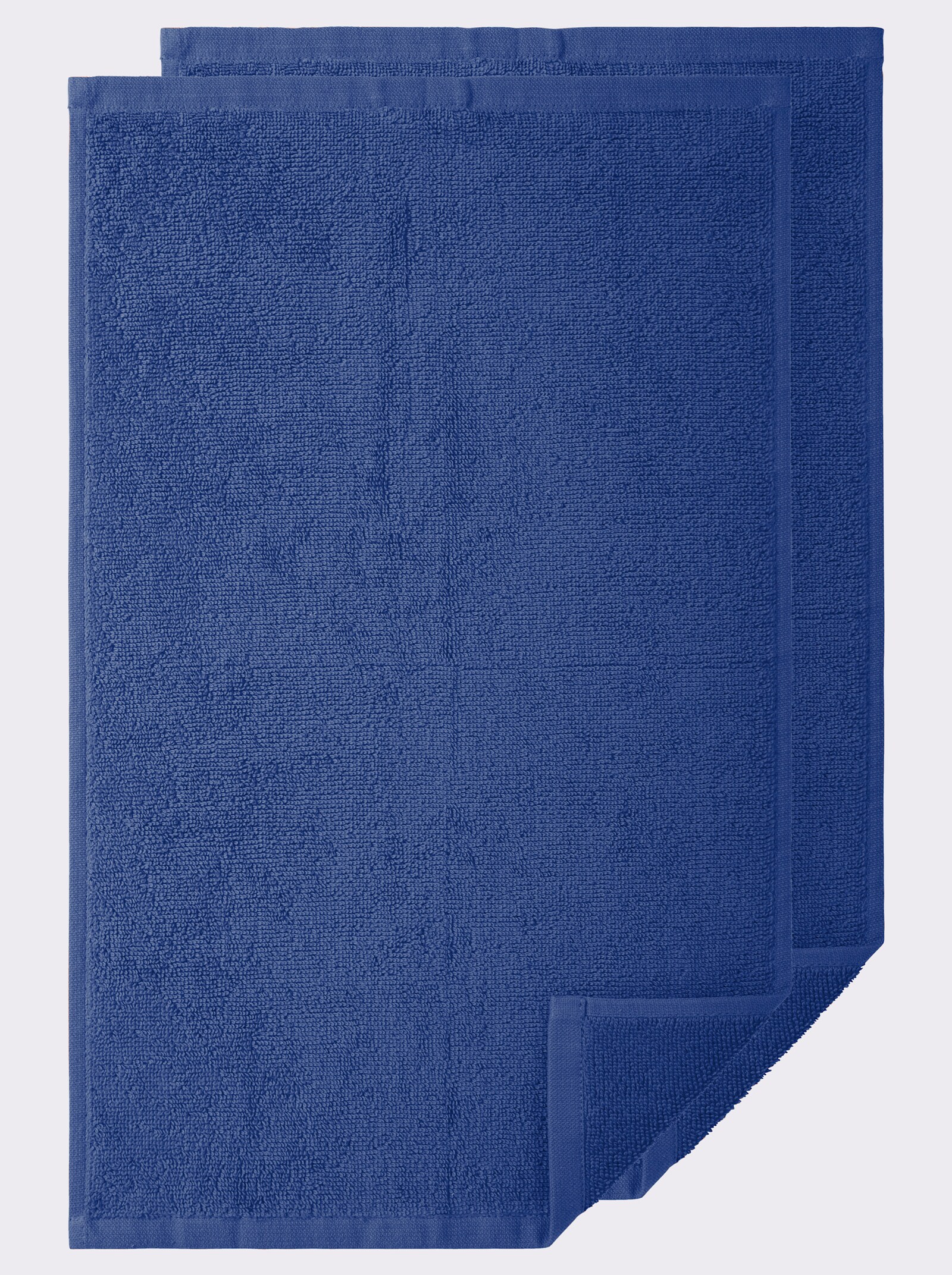 wäschepur Handtuch mit 2-farbiger Bordüre - royalblau
