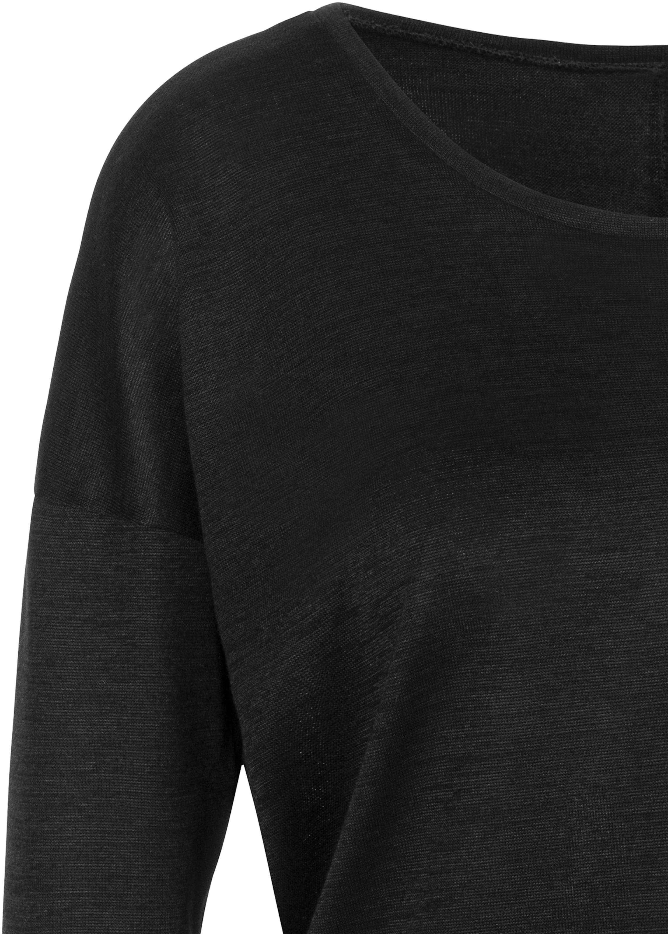Rundhals Shirt günstig Kaufen-3/4-Arm-Shirt in schwarz von LASCANA. 3/4-Arm-Shirt in schwarz von LASCANA <![CDATA[Entspanntes Basic-Shirt von Lascana. Mit Rundhalsausschnitt, leicht überschnittenen Schultern und 3/4-Ärmeln für relaxten Style. Lockere Casual-Passform. Passt gut zu s