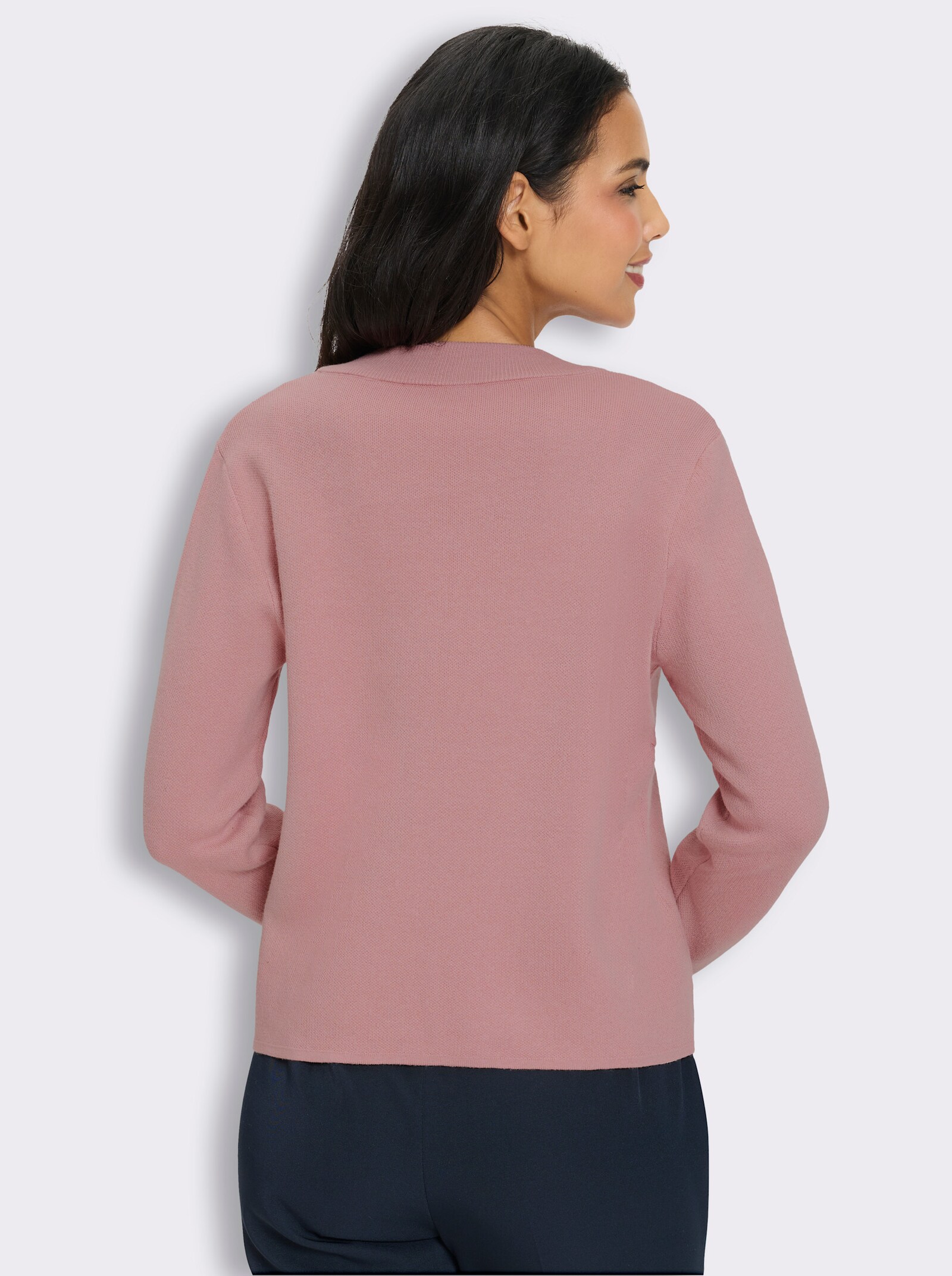 Strickjacke im Jaquard-Dessin - hortensie
