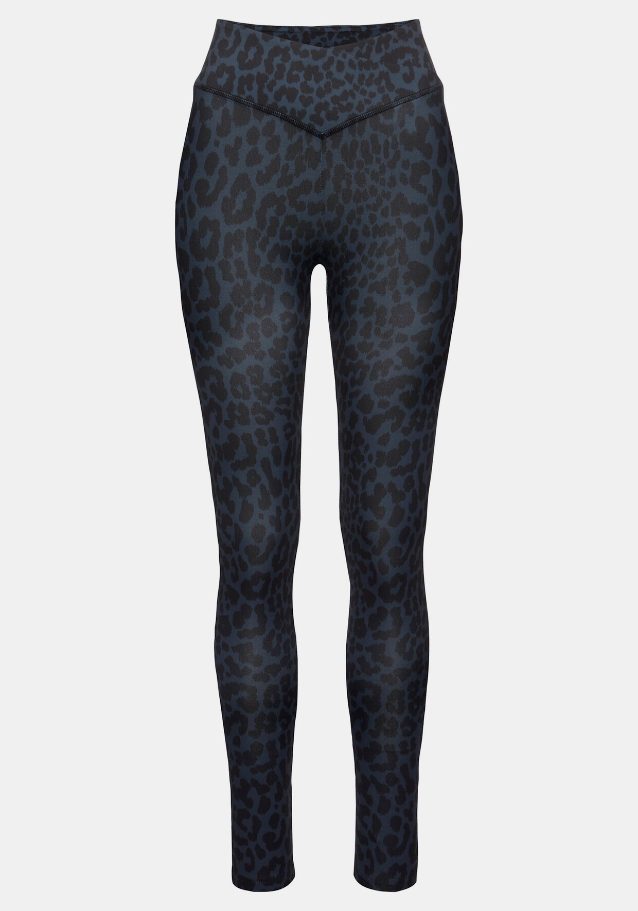 LASCANA ACTIVE Leggings - grau-schwarz-leo