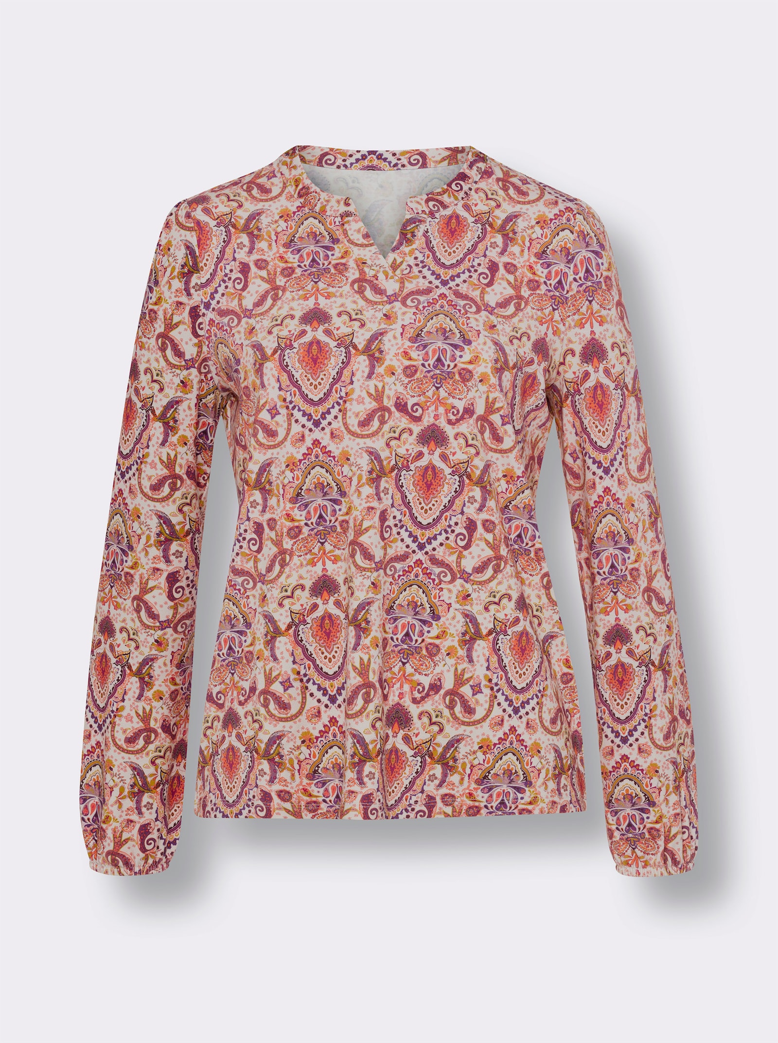 heine T-shirt avec motif imprimé - café au lait-bruyère imprimé