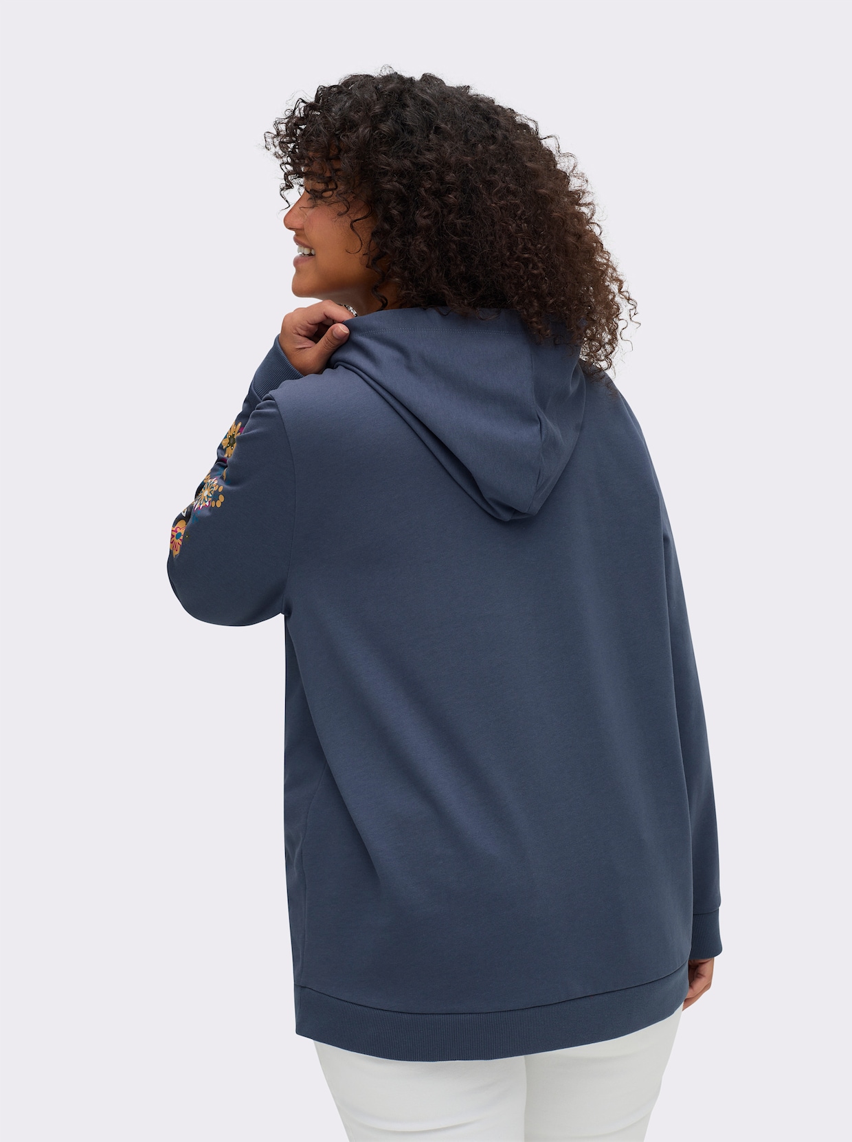sheego Sweatshirt - rauchblau