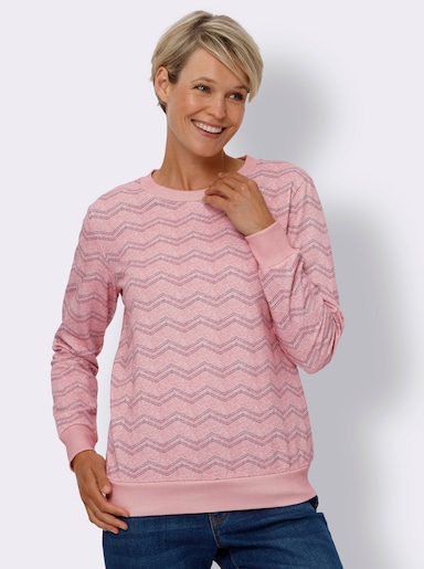 Sweatshirt - rosenquarz-marine-bedruckt