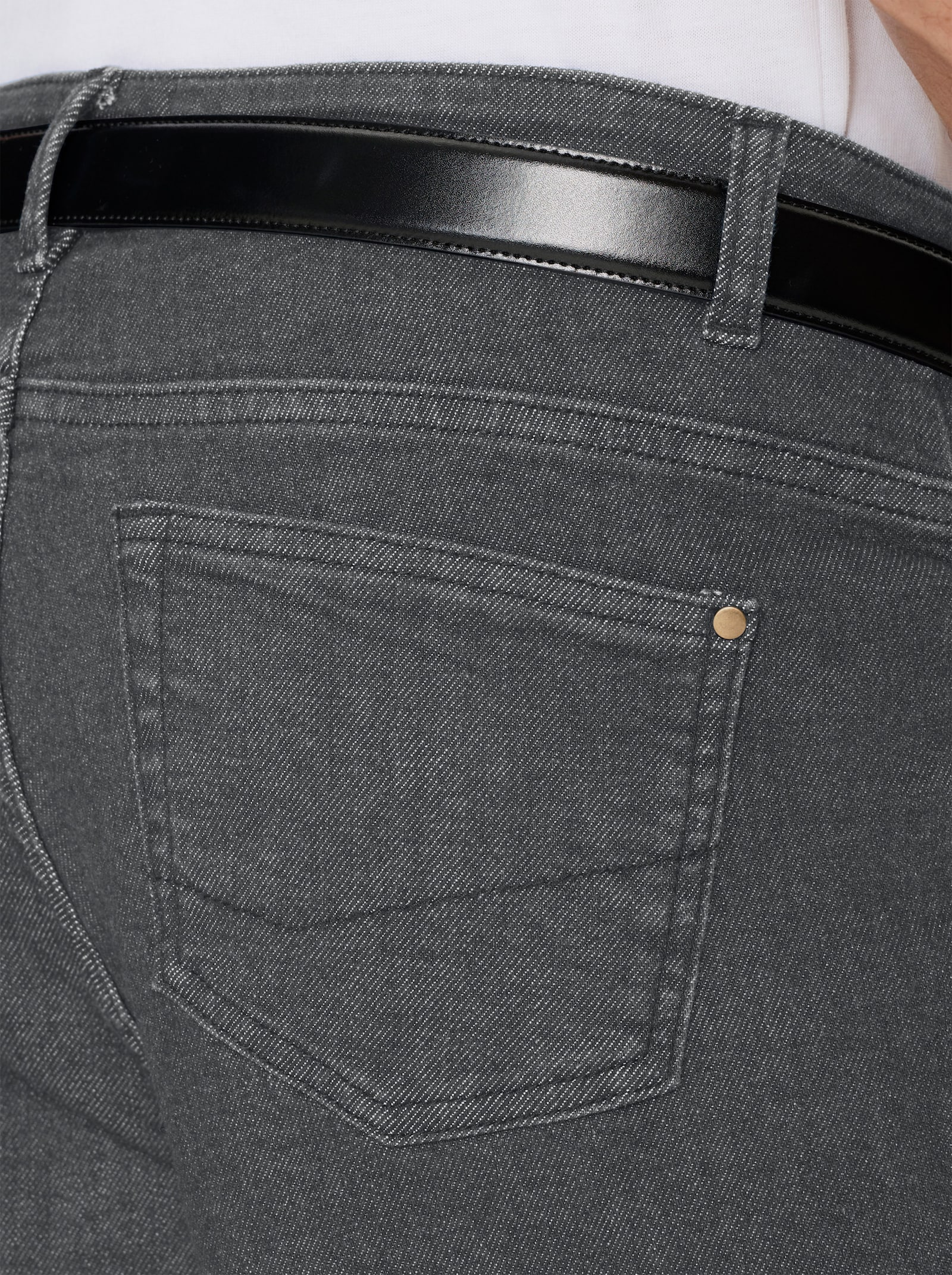 Jeans mit Stretch - grey denim