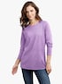 Pullover - lila + lila-geringelt