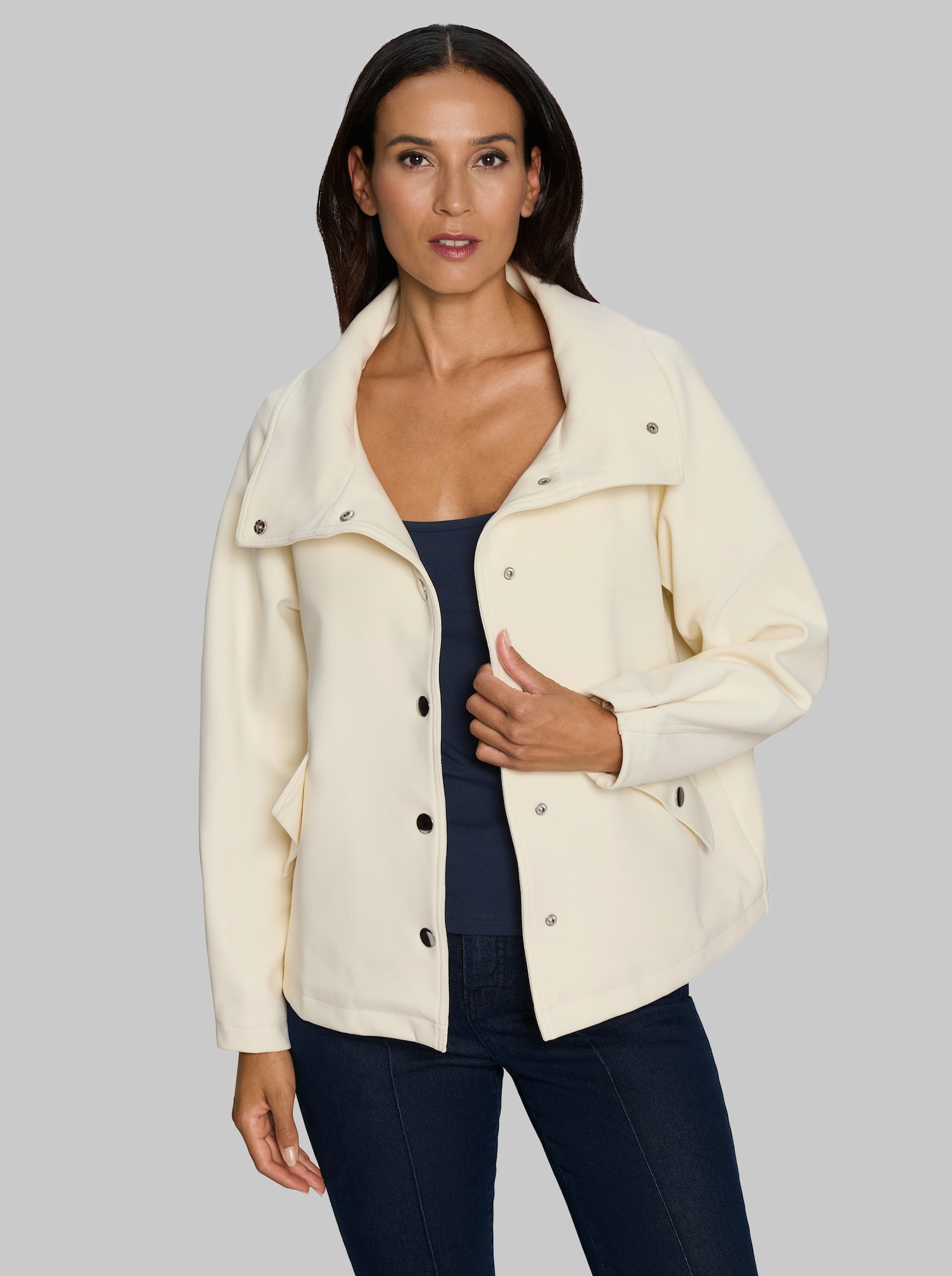 heine Übergangsjacke mit Umlegekragen - champagner
