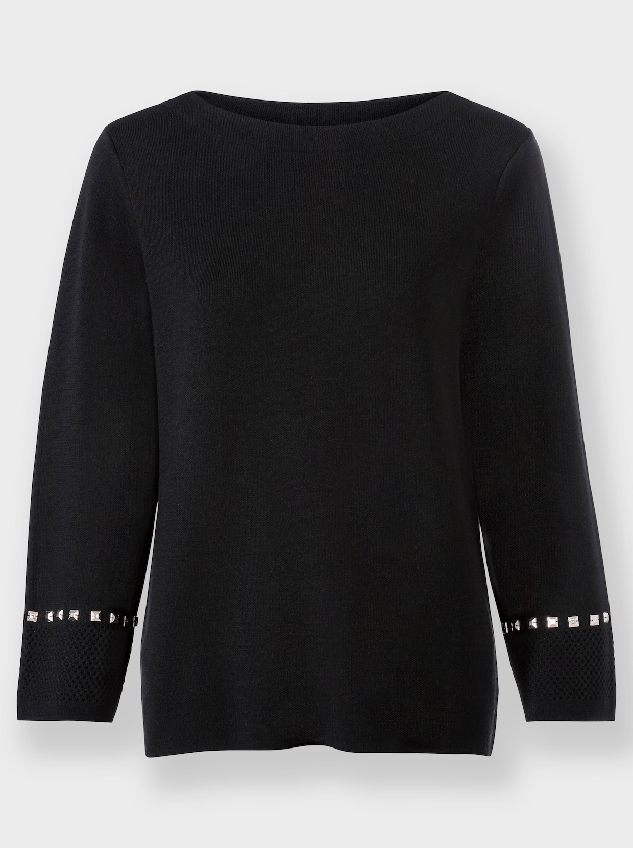heine Pullover met 3/4-mouwen - zwart