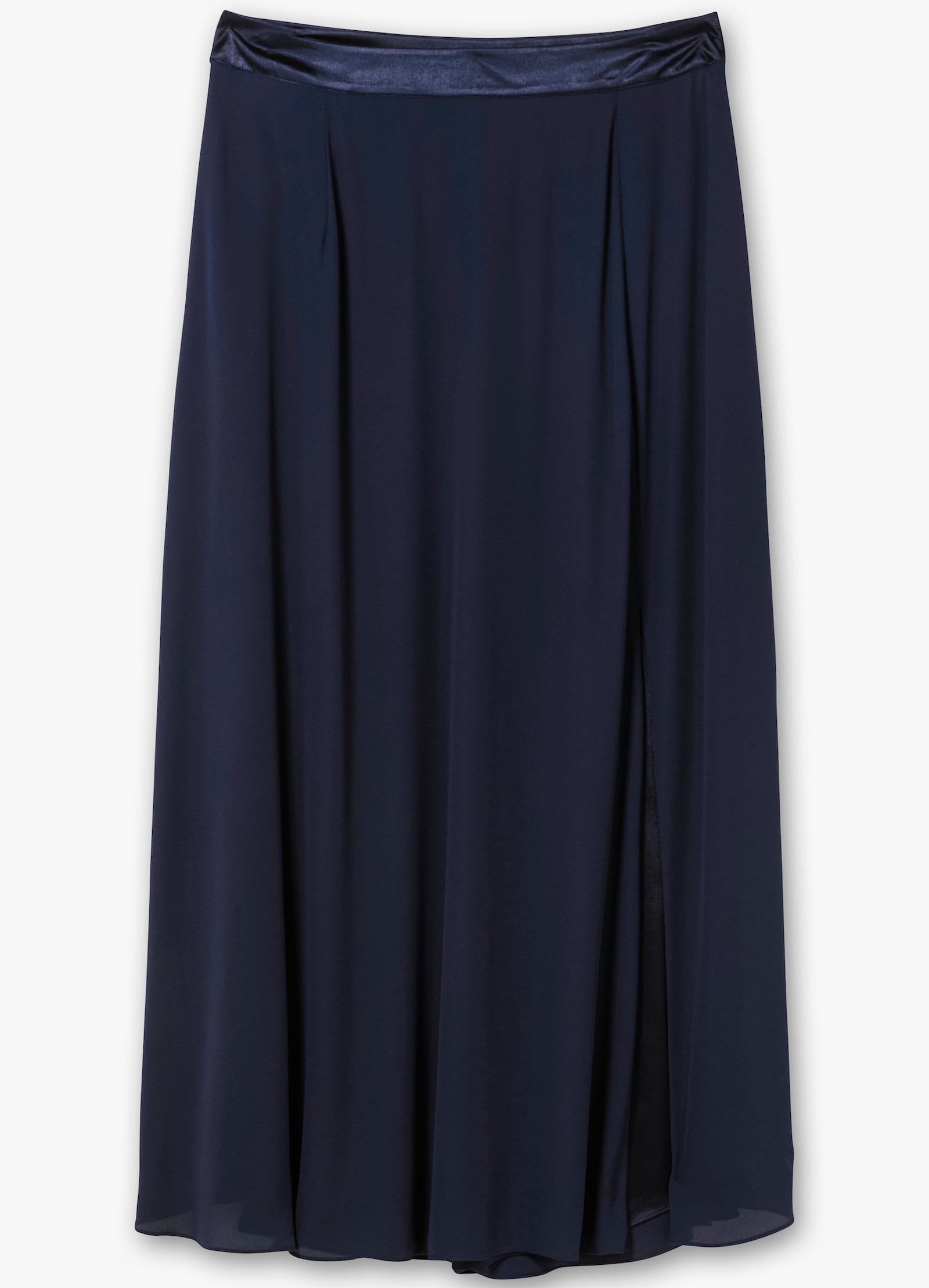 sheego A-Linien-Rock mit Seitenschlitz - marine