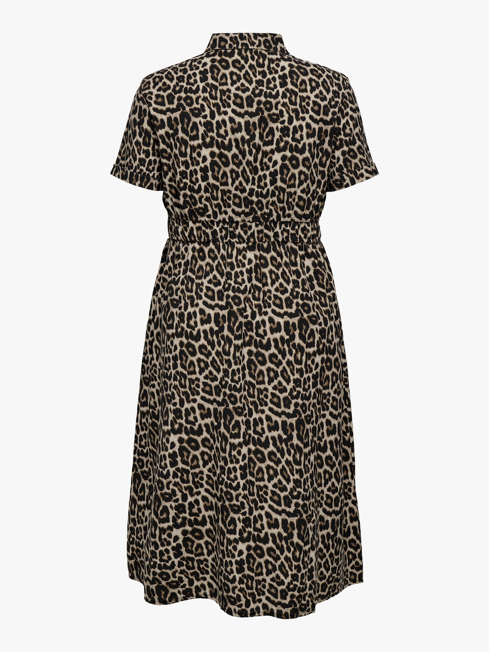 ONLY CARMAKOMA Blusenkleid - black aop:leo