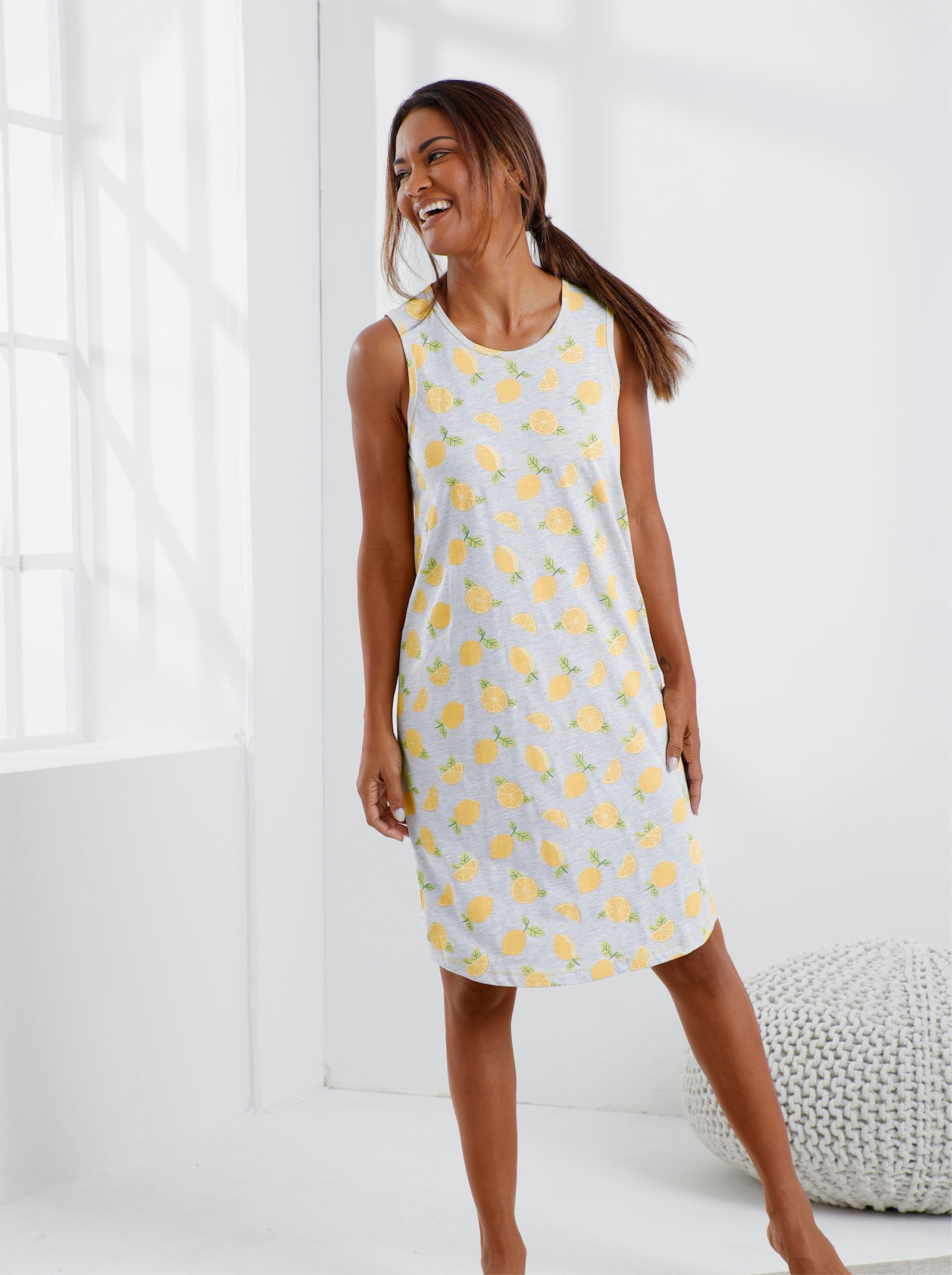 wäschepur Sleepshirts - anthrazit-bedruckt + grau-bedruckt