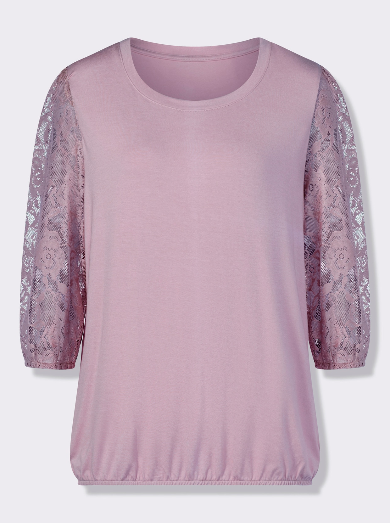 Spitzenshirt - rosé
