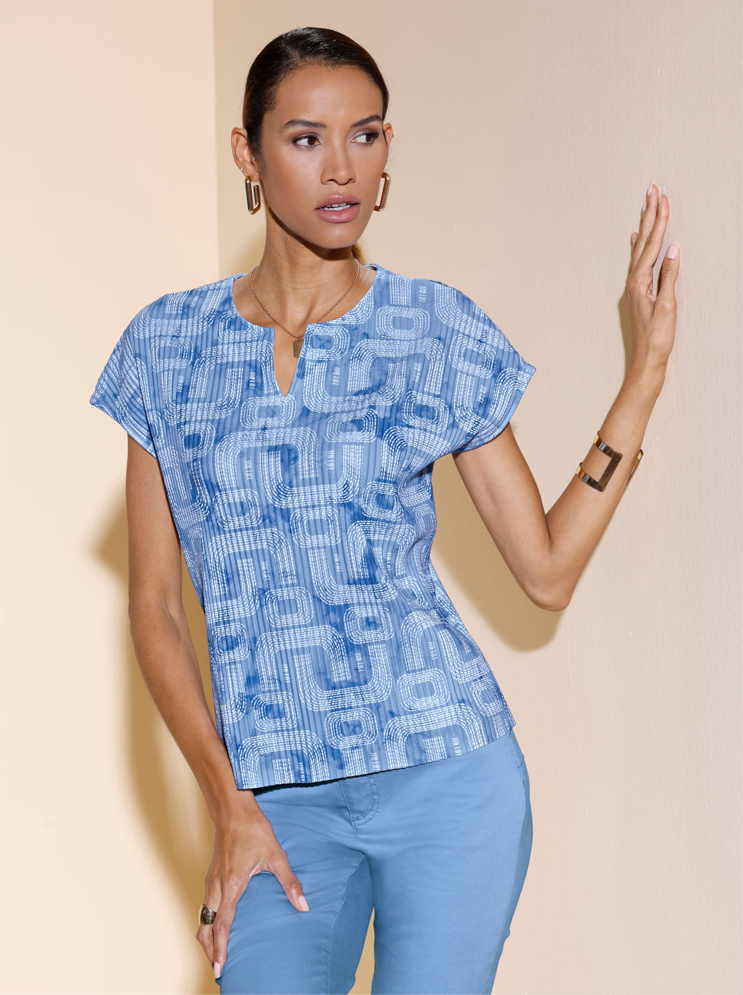 Plissee-Shirt