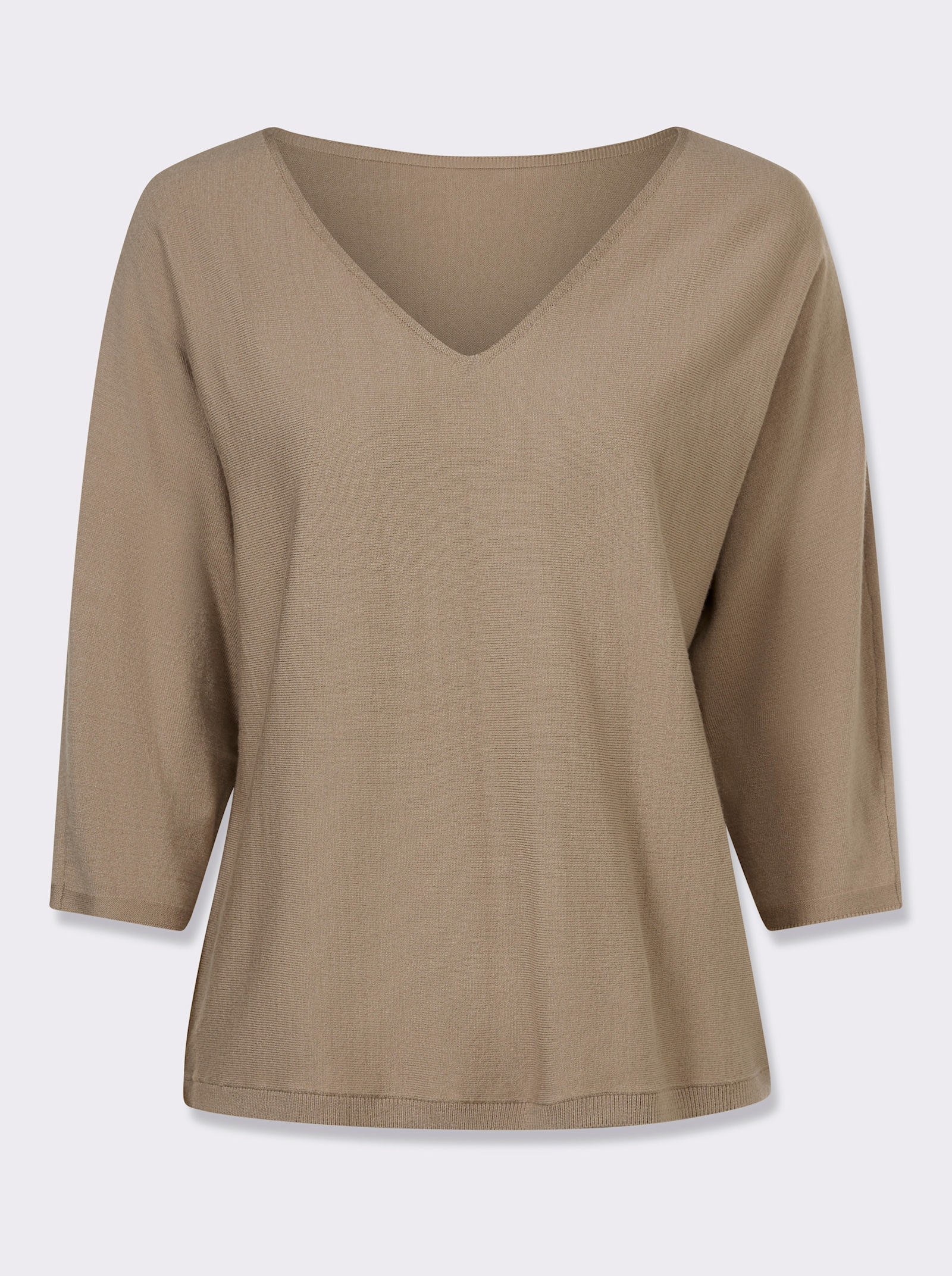 heine 3/4 Arm-Pullover in Oversized-Form - sesam