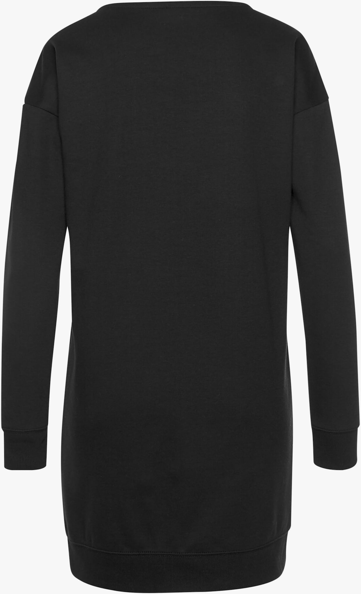 Robe en matière sweat - noir-blanc