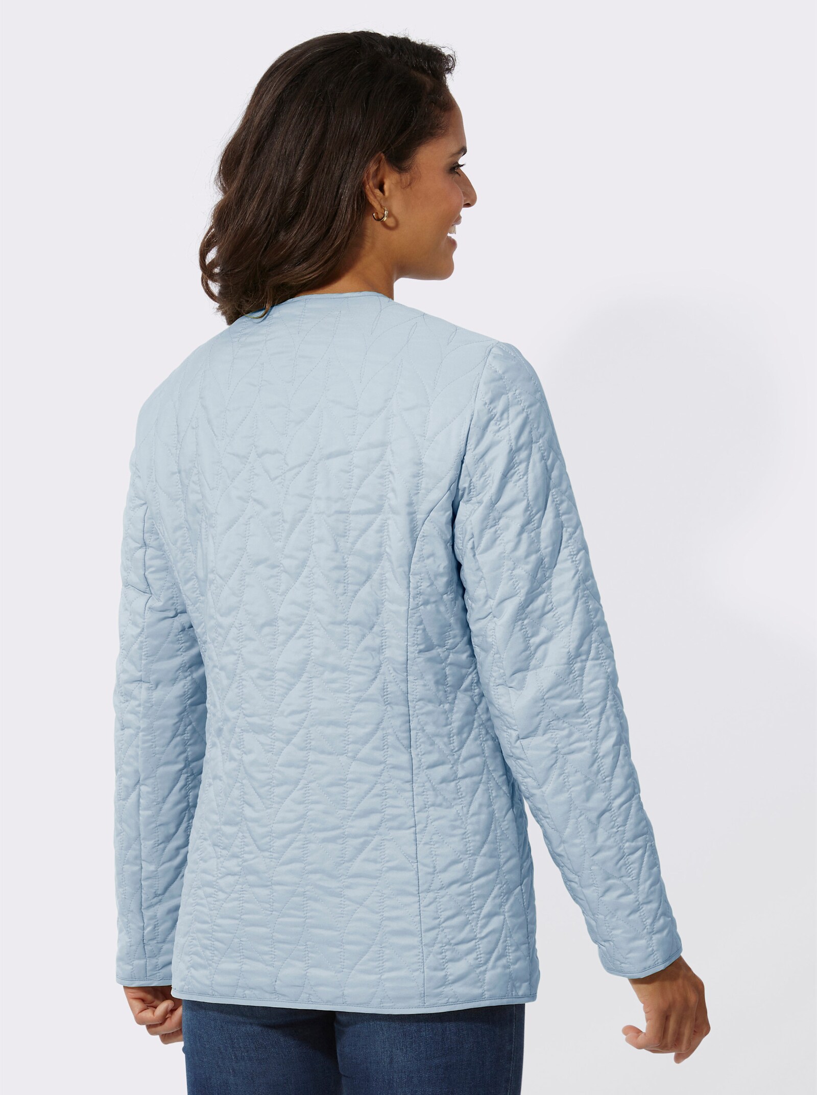 Steppjacke mit Innentasche - hellblau