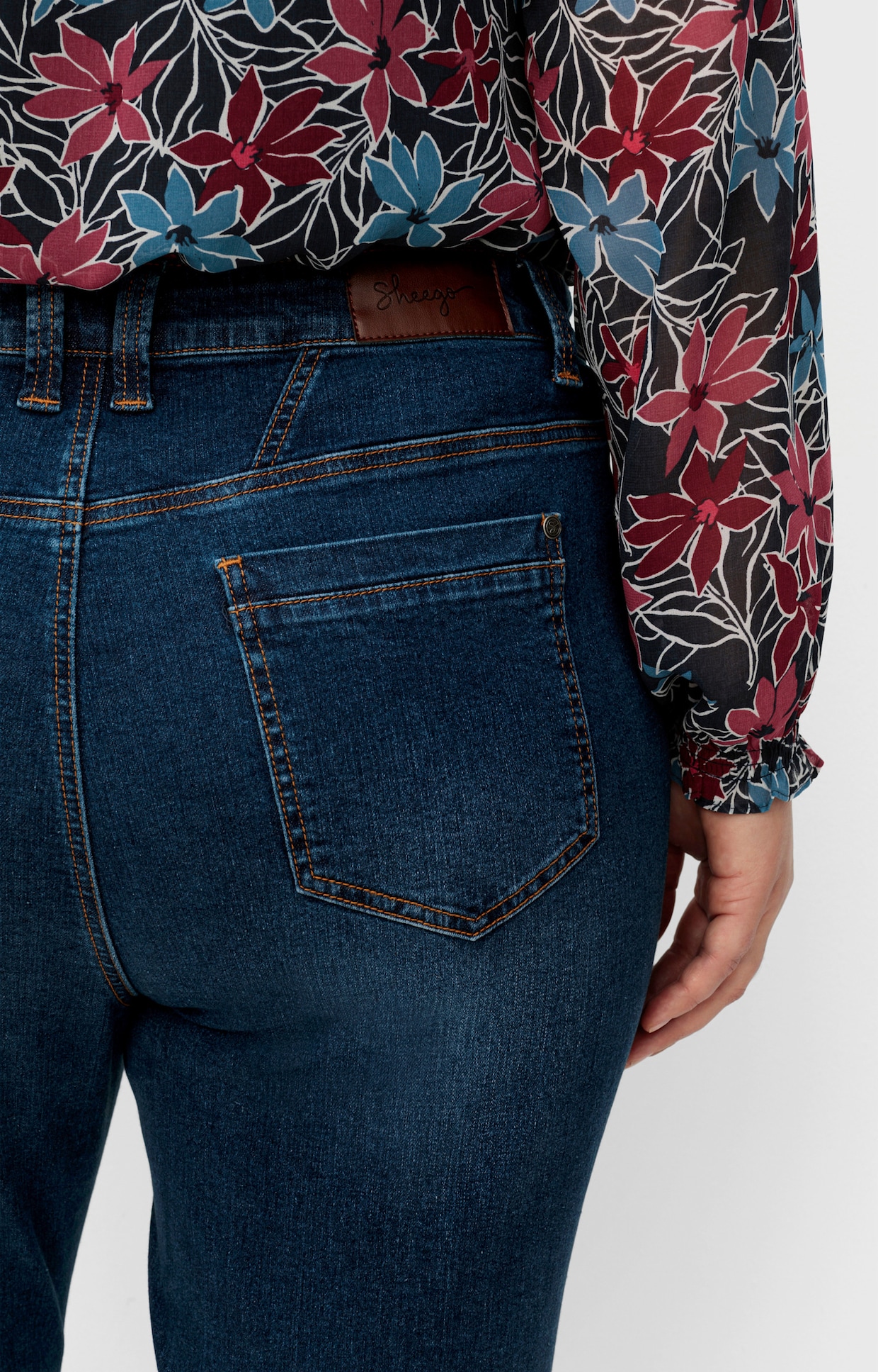 sheego Jeans - dark blue denim