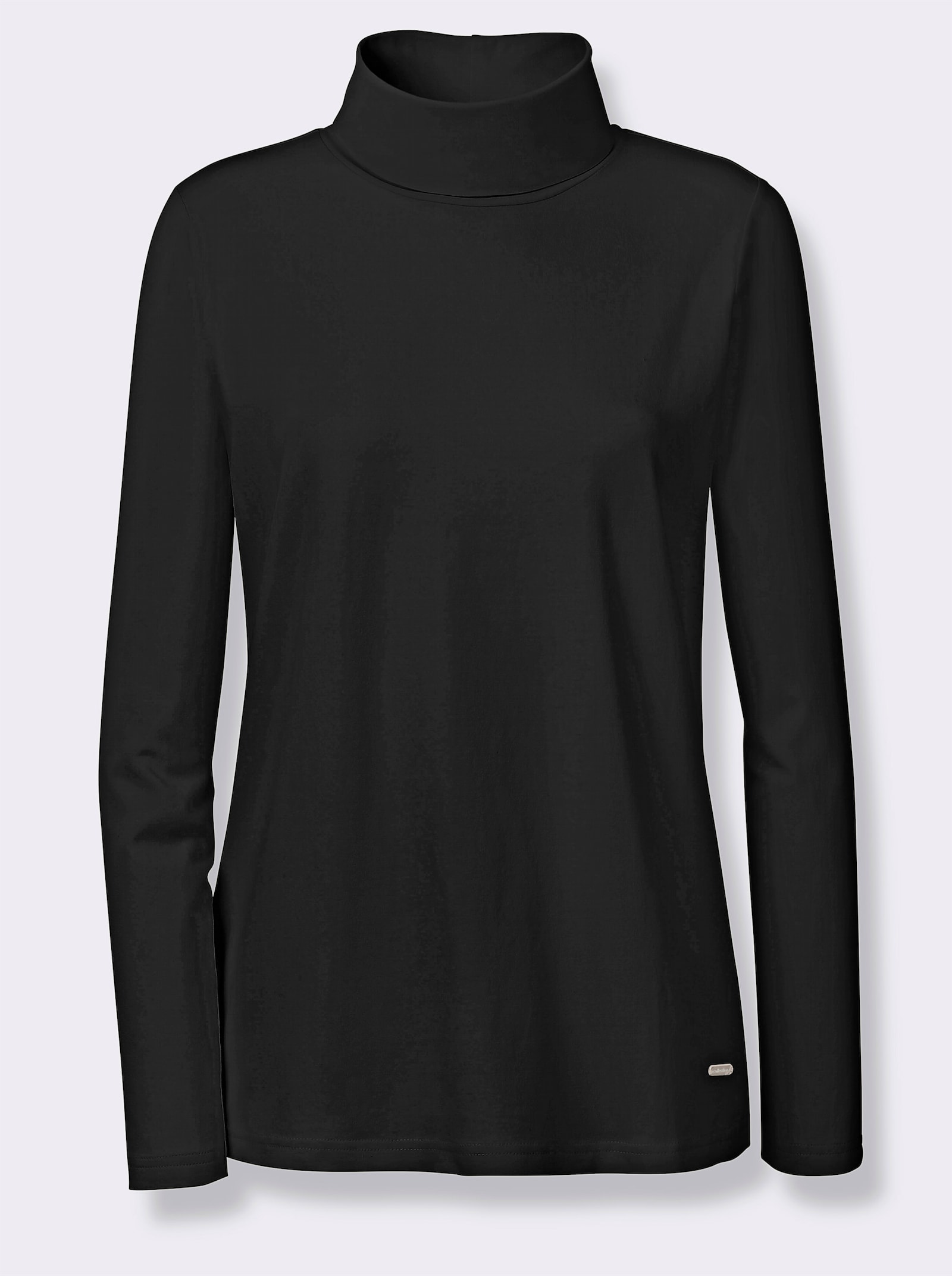 Colshirt met lange mouwen - zwart