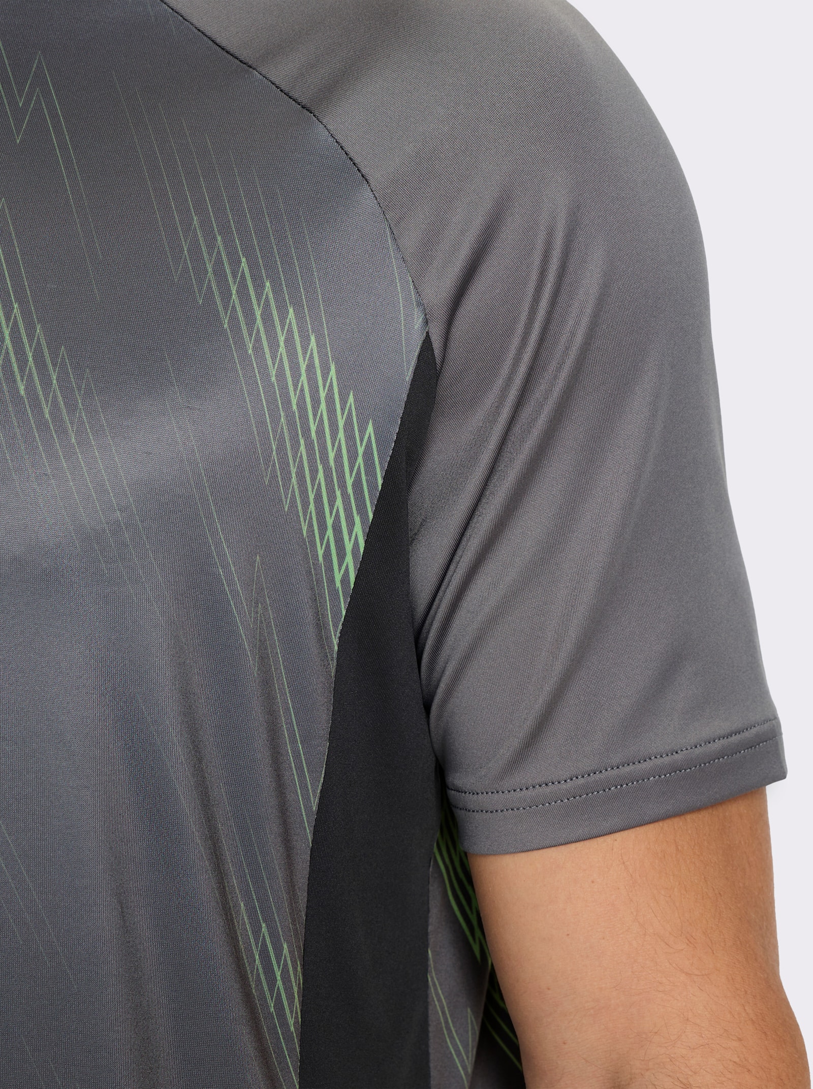 Catamaran Sports Funktionsshirt - grau-reseda-bedruckt