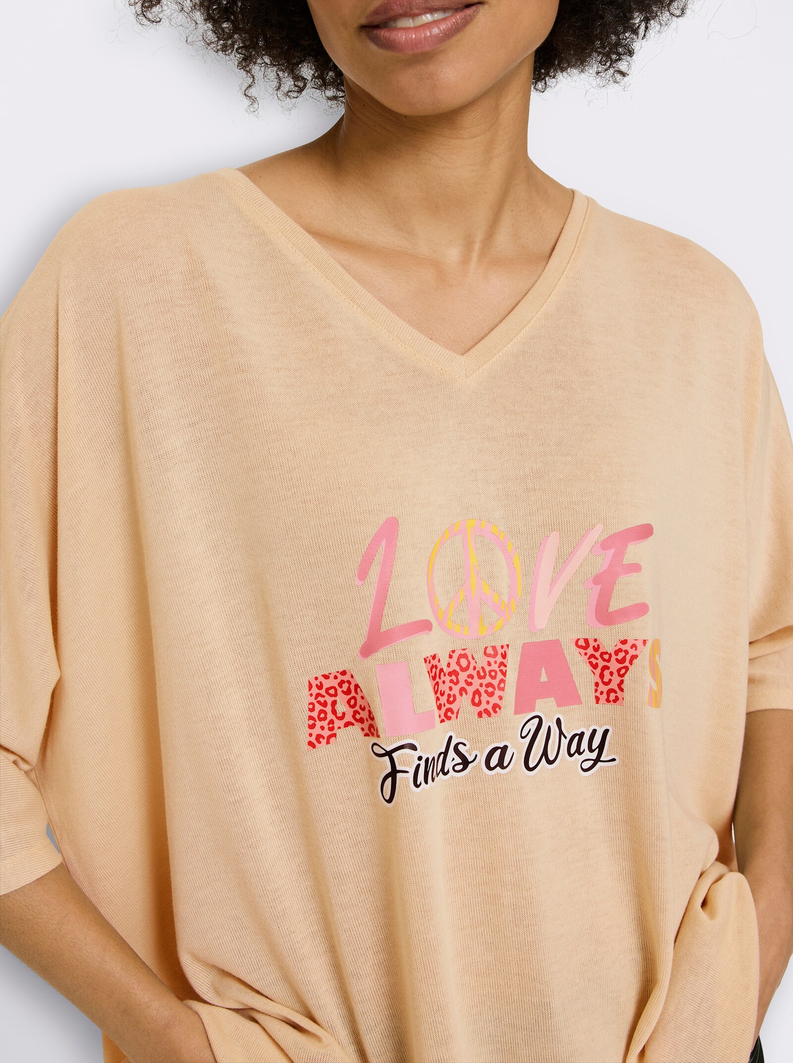 heine Sweatshirt mit Fledermaus-Ärmel - sand