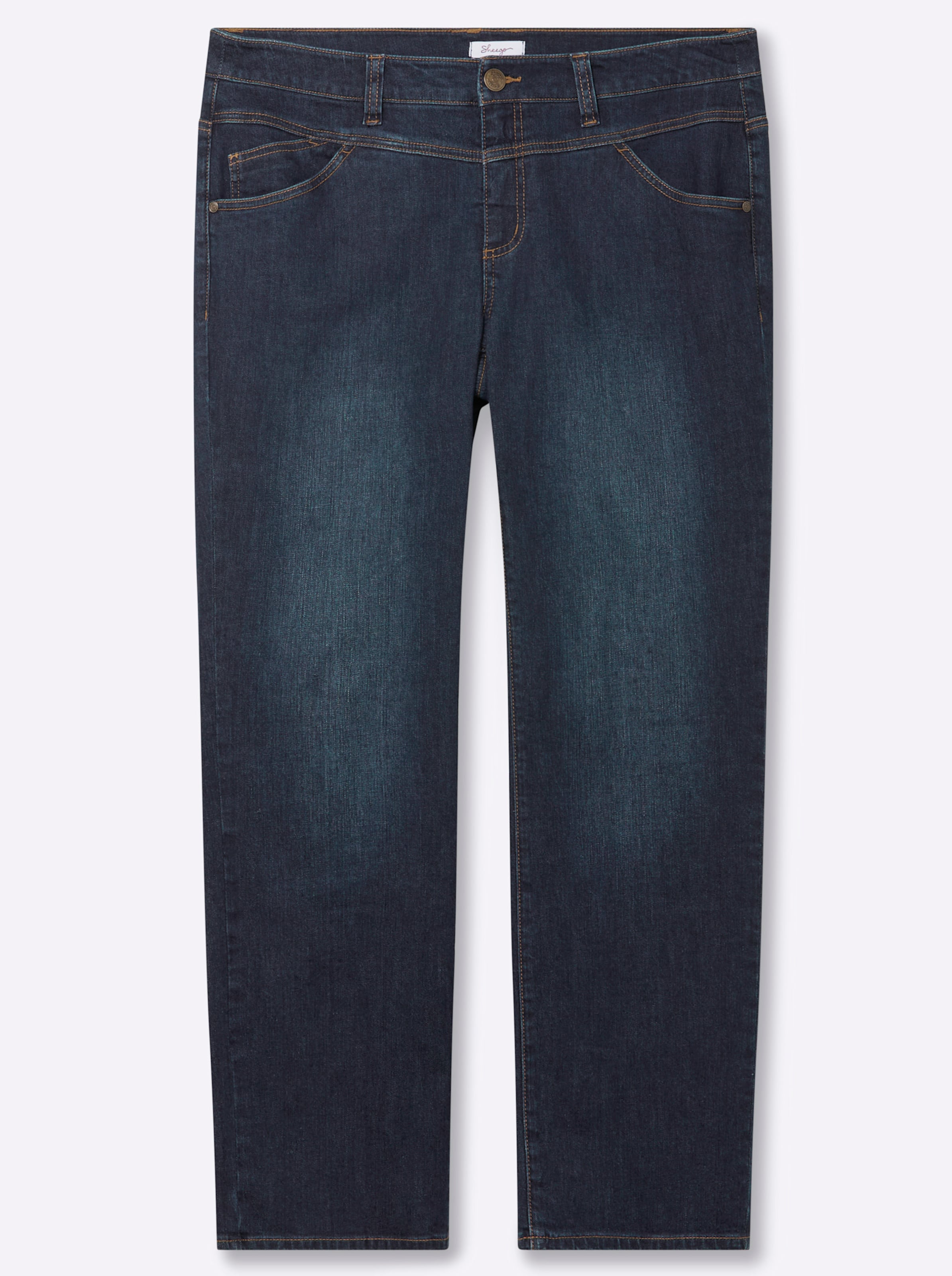 Sheego Damen Dark Blue Used Jeans - Bild 2