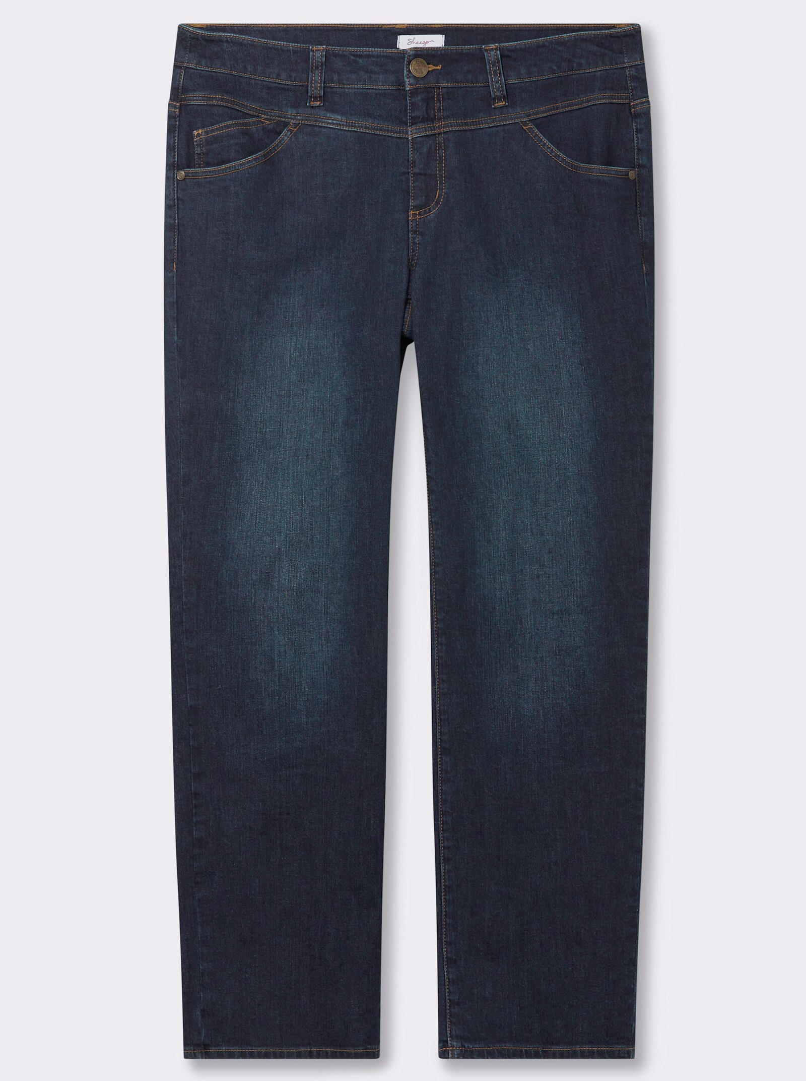 sheego Jeans in  5-Pocket-Form - dark blue used