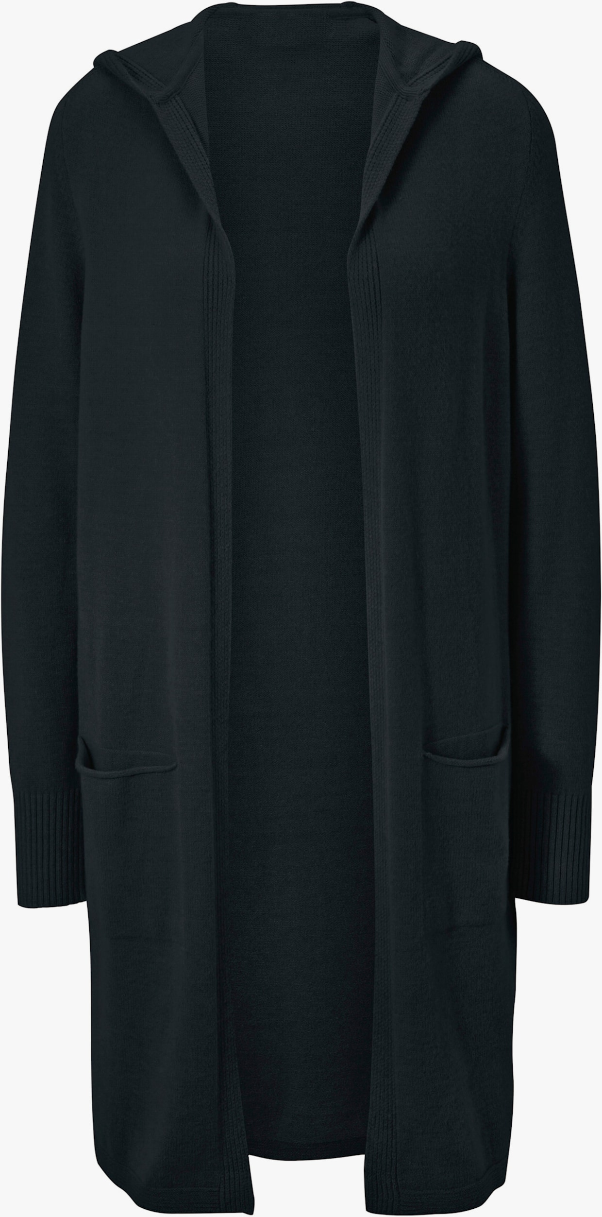 heine Long-Strickjacke - schwarz