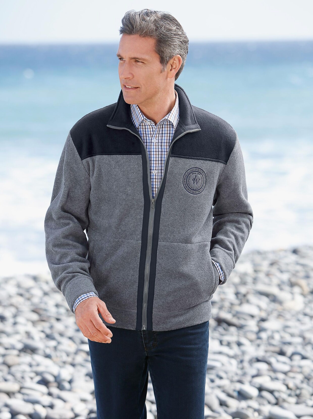 Catamaran Freizeitjacke - grau-meliert
