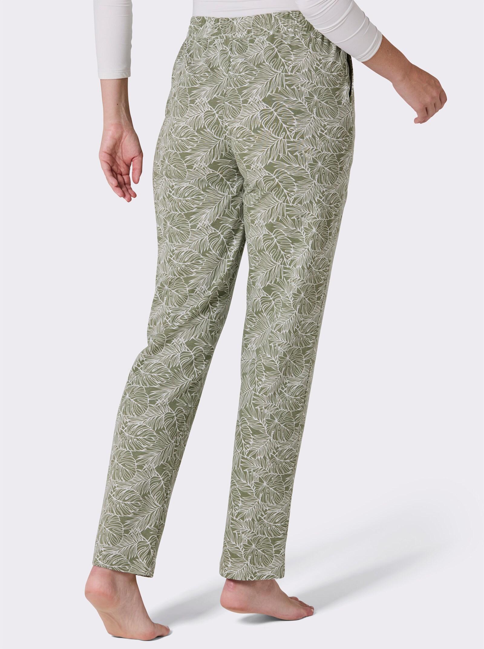 feel good Hose - khaki-ecru