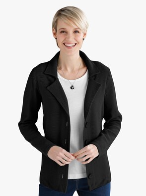 Strickjacke - schwarz