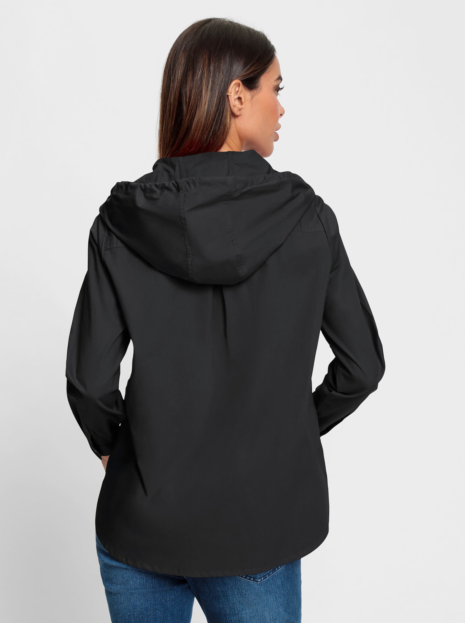 heine Chemisier avec capuche - noir