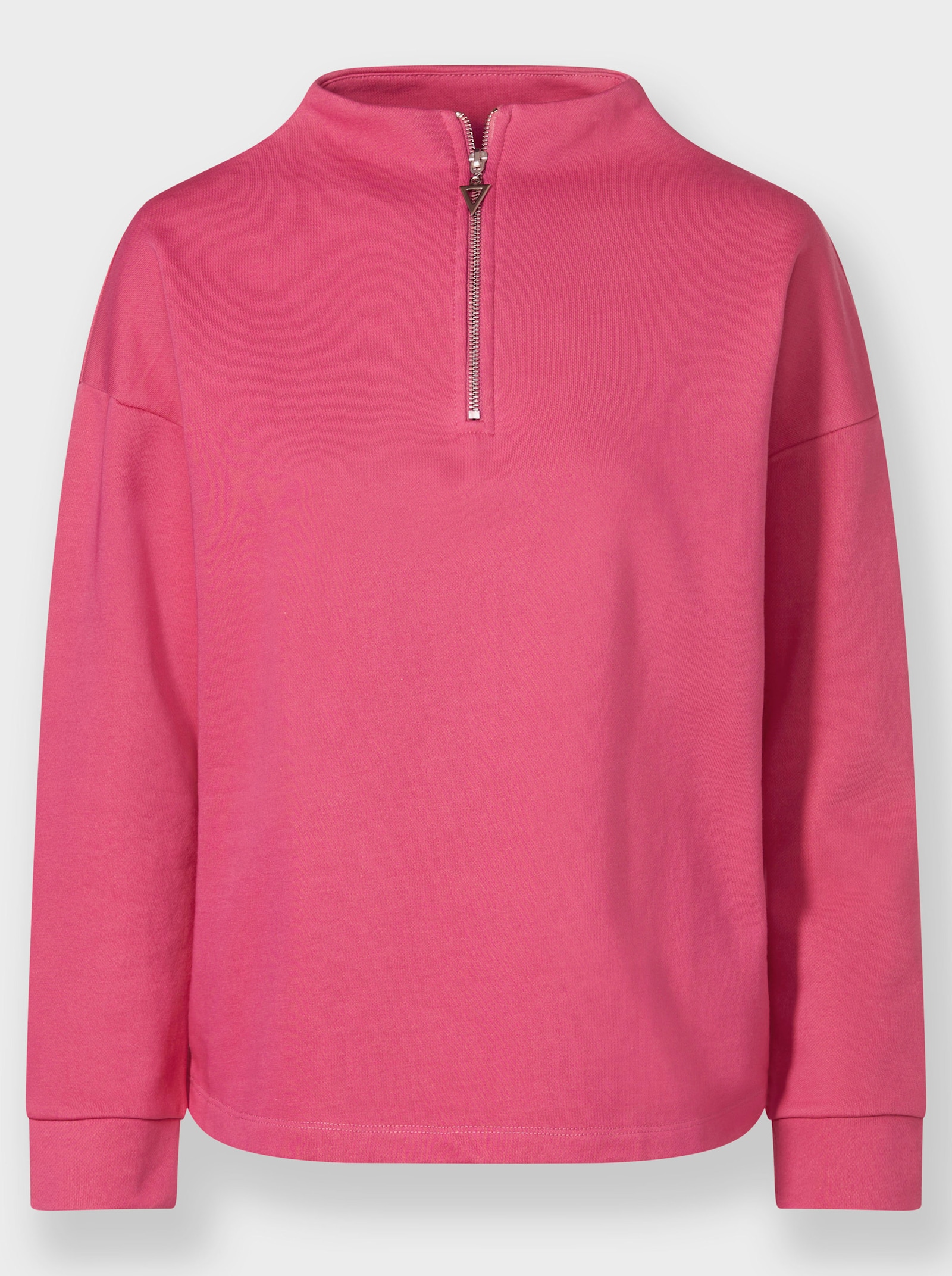 heine Langarmshirt mit Stehkragen - fuchsia