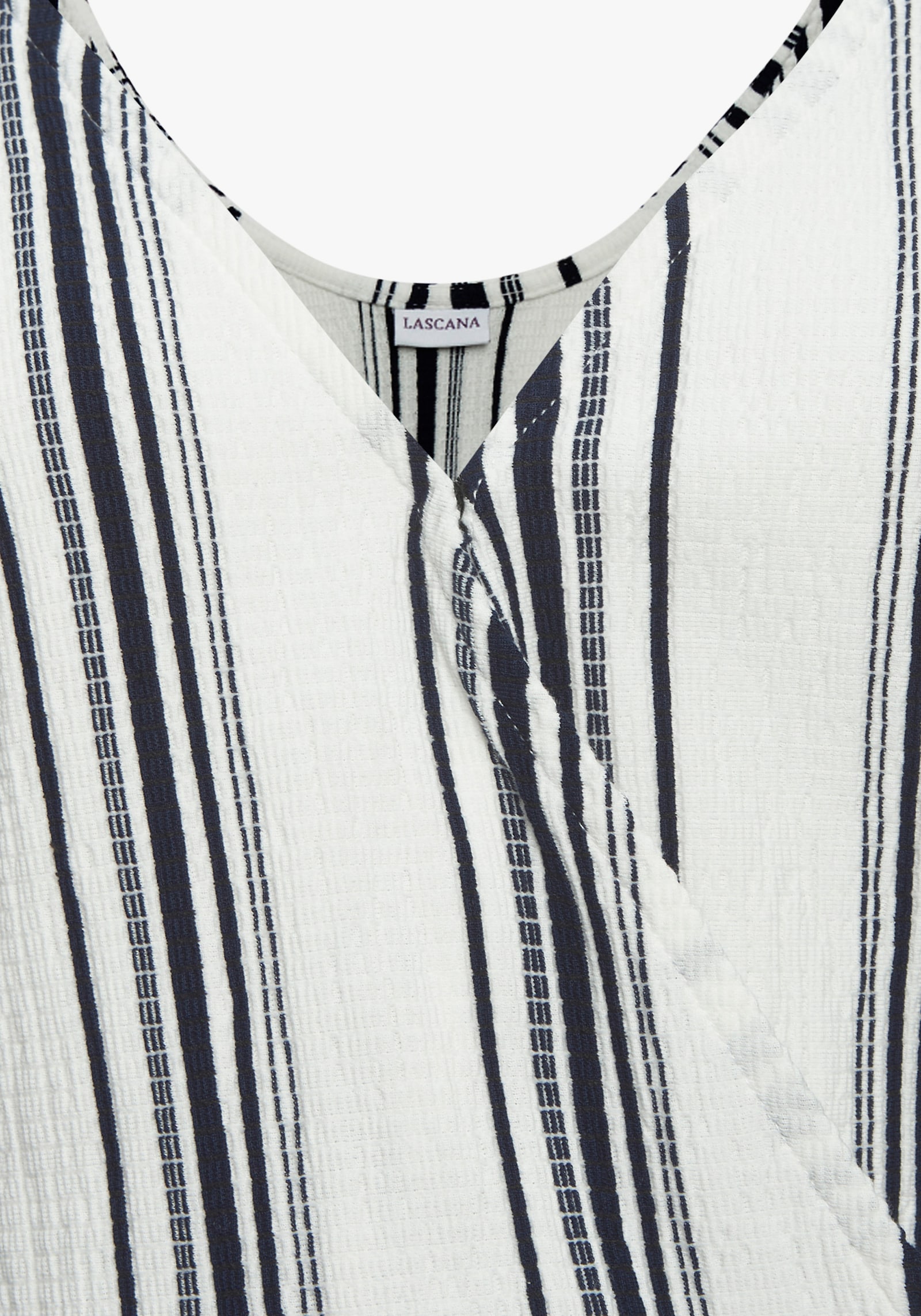 LASCANA Culotte-Overall - weiß-marine gestreift