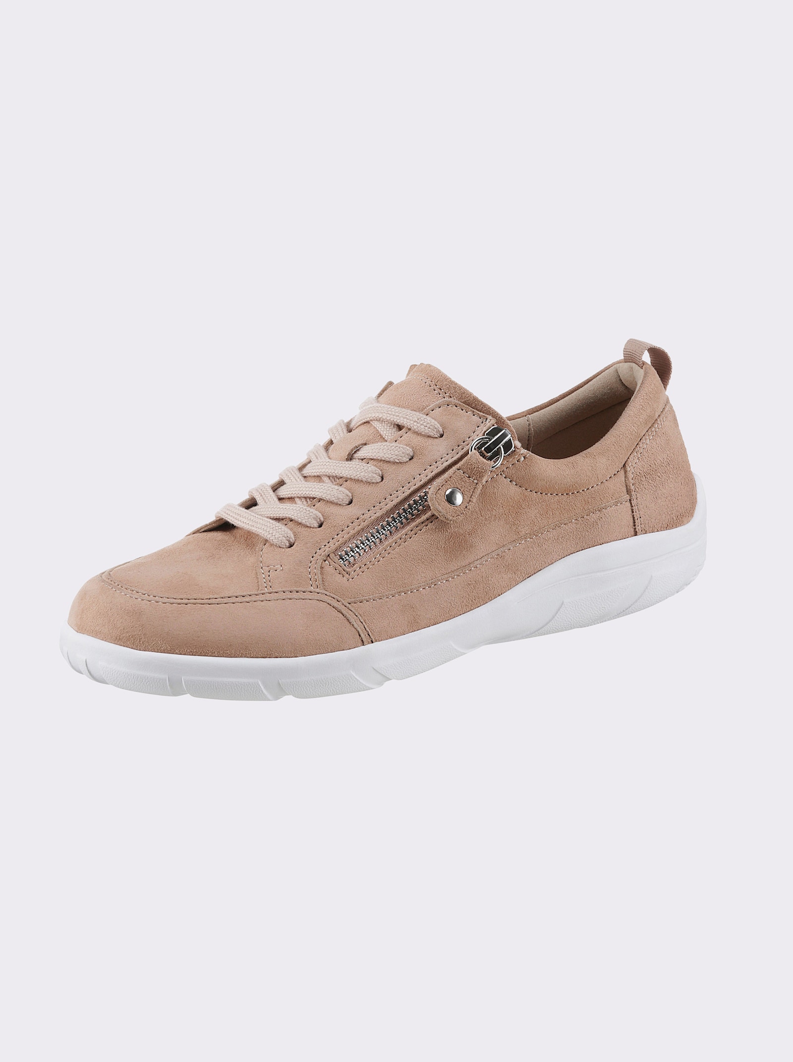 Caprice Sneaker met voetbed van zacht schuim - beige