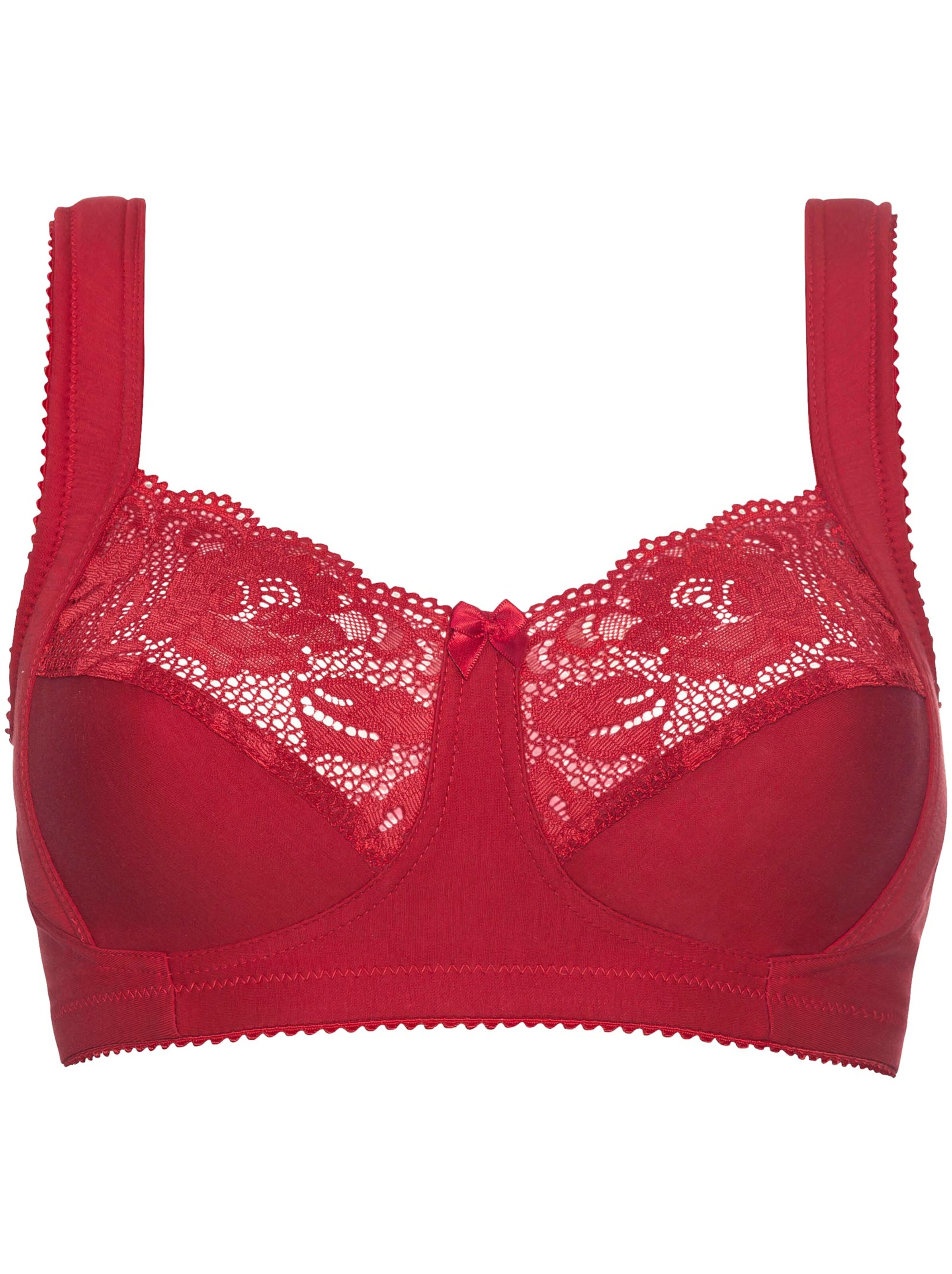 Miss Mary Entlastungs-BH ohne Bügel - rot