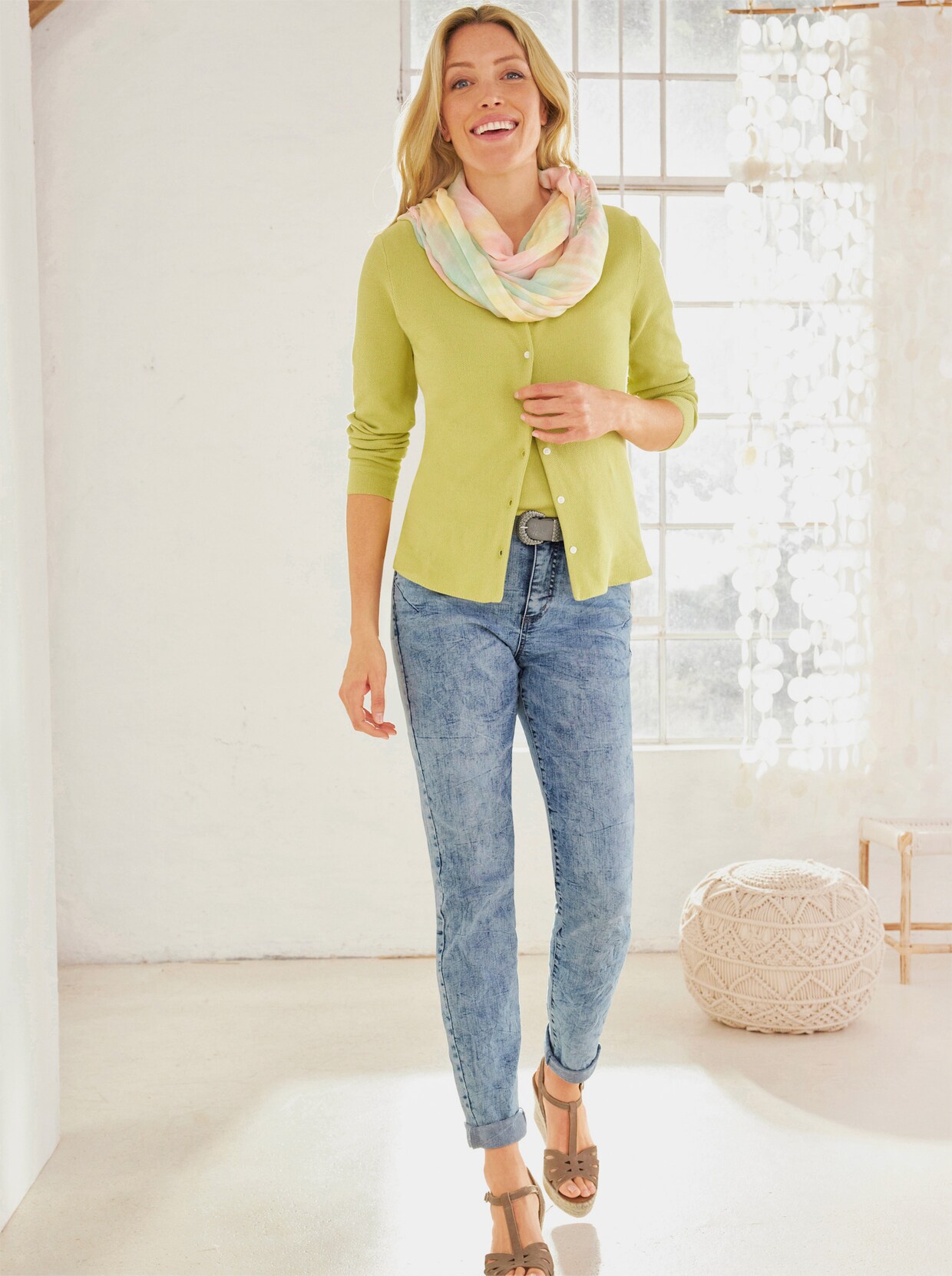 heine Strickjacke - lindgrün