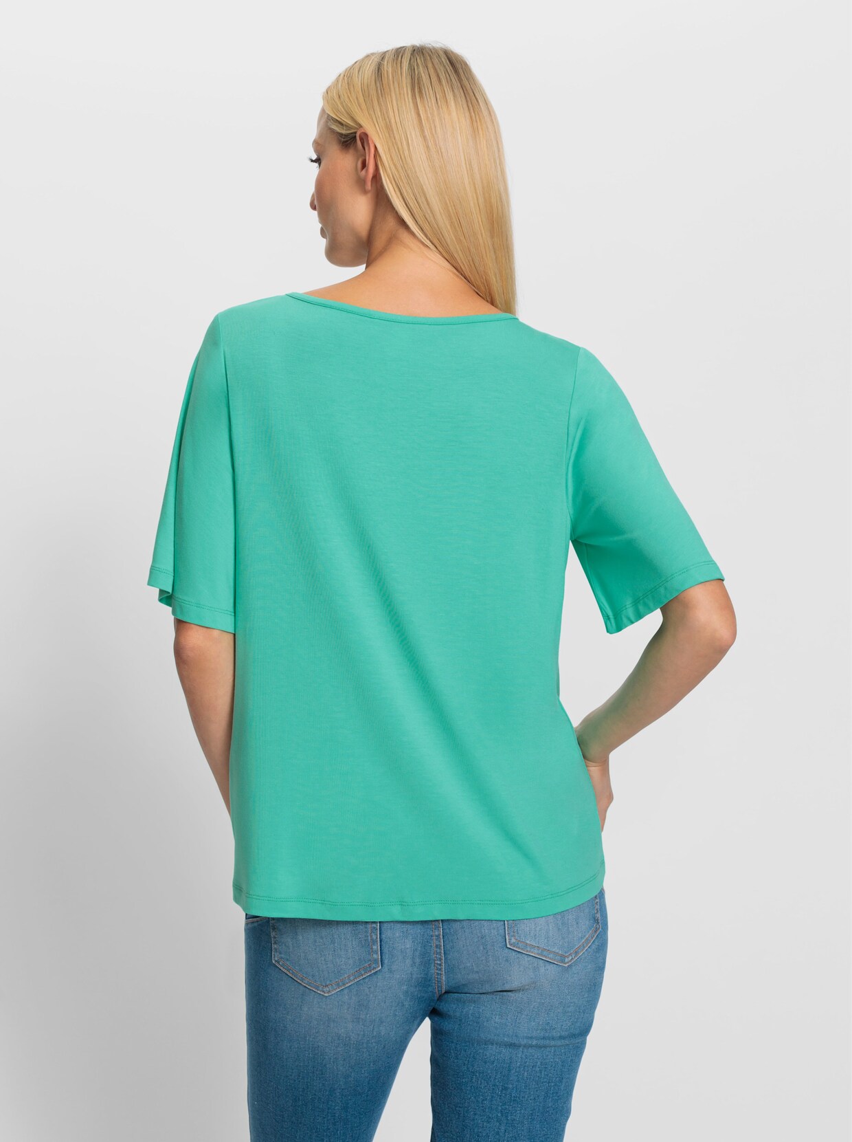 heine Shirt met korte mouwen - blauwgroen