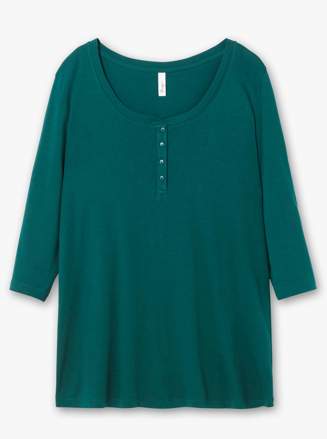 sheego 3/4-Arm-Shirt - petrol