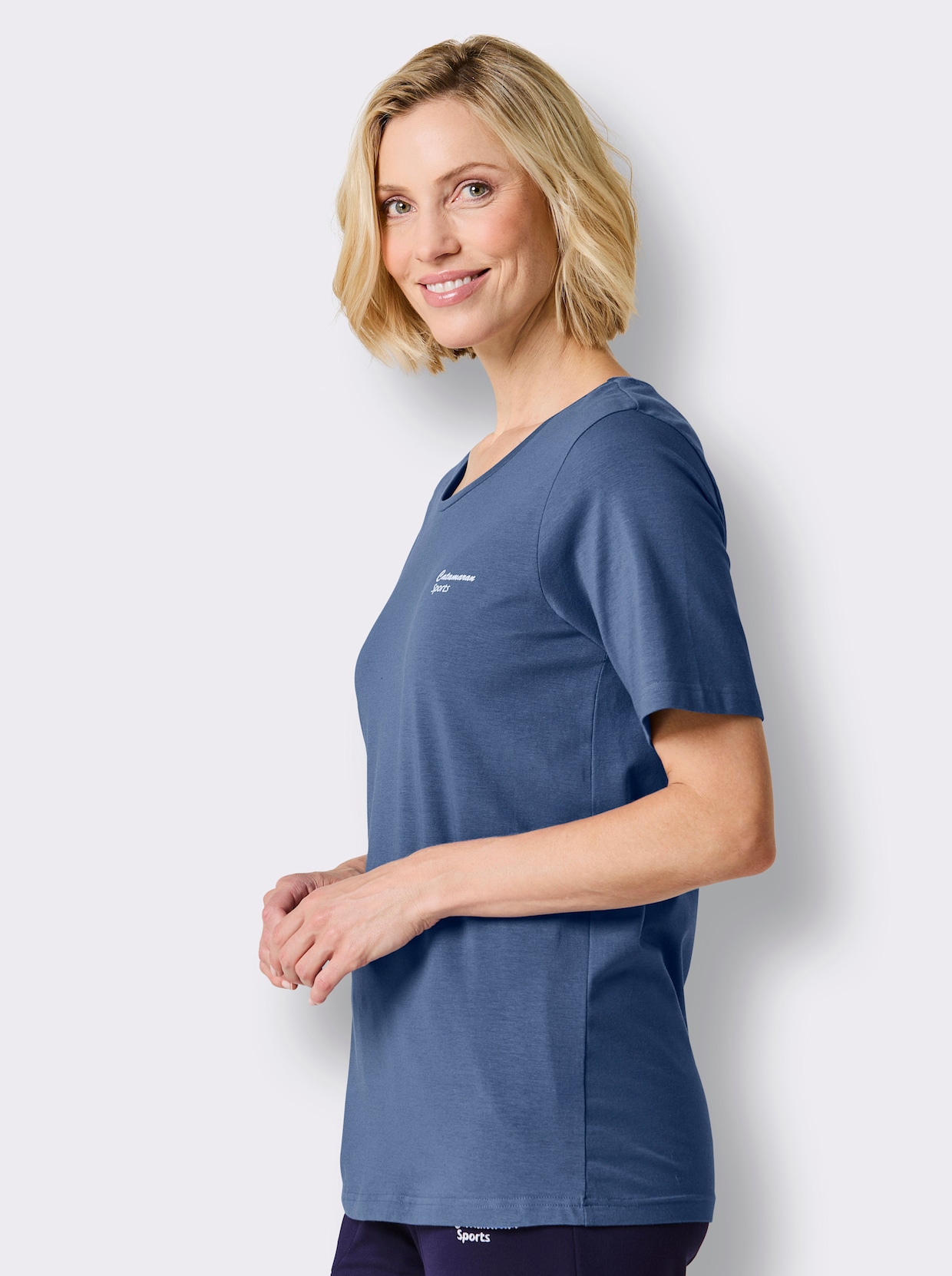 Catamaran Sports Freizeitshirt - salbei + jeansblau + marine