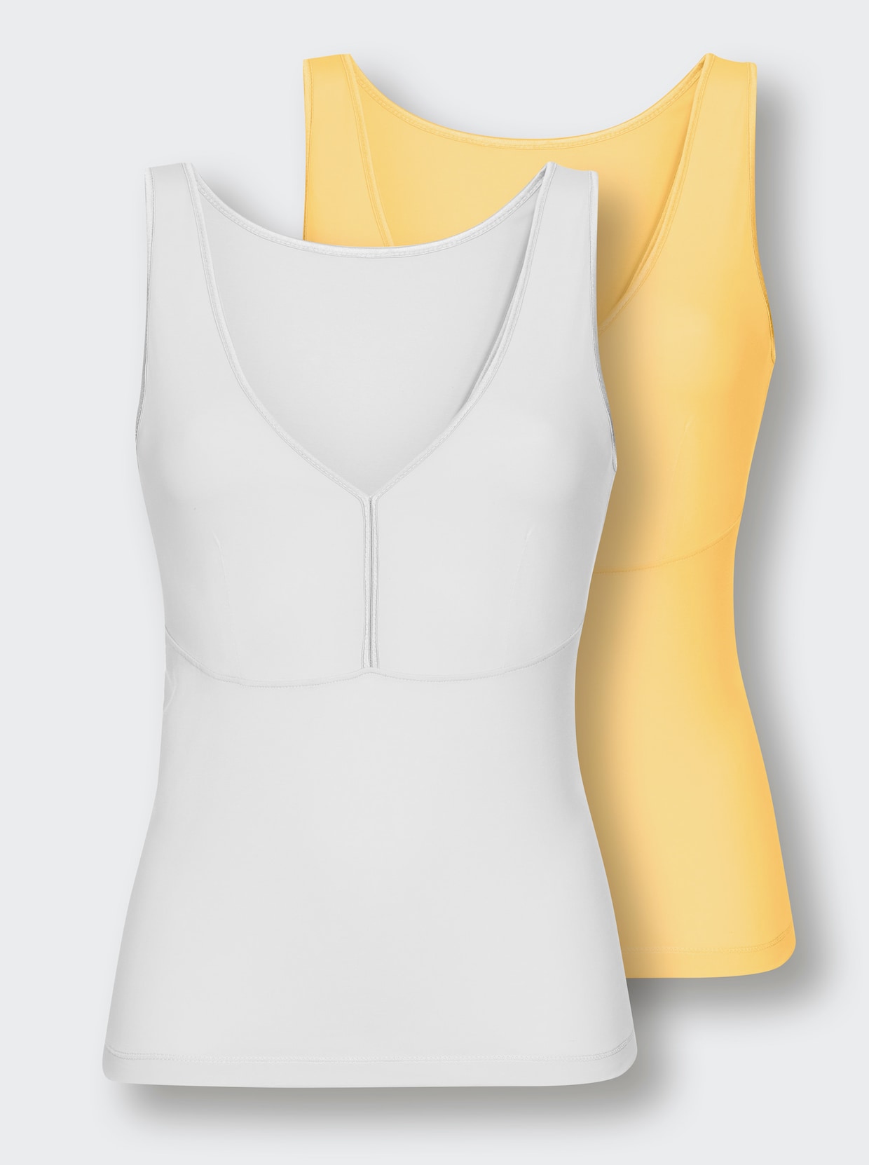 wäschepur Chemise soutien-gorge - blanc + jaune