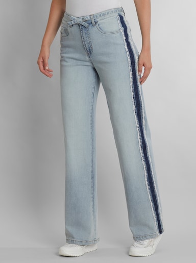 heine Jeans mit Galonstreifen - blue-bleached