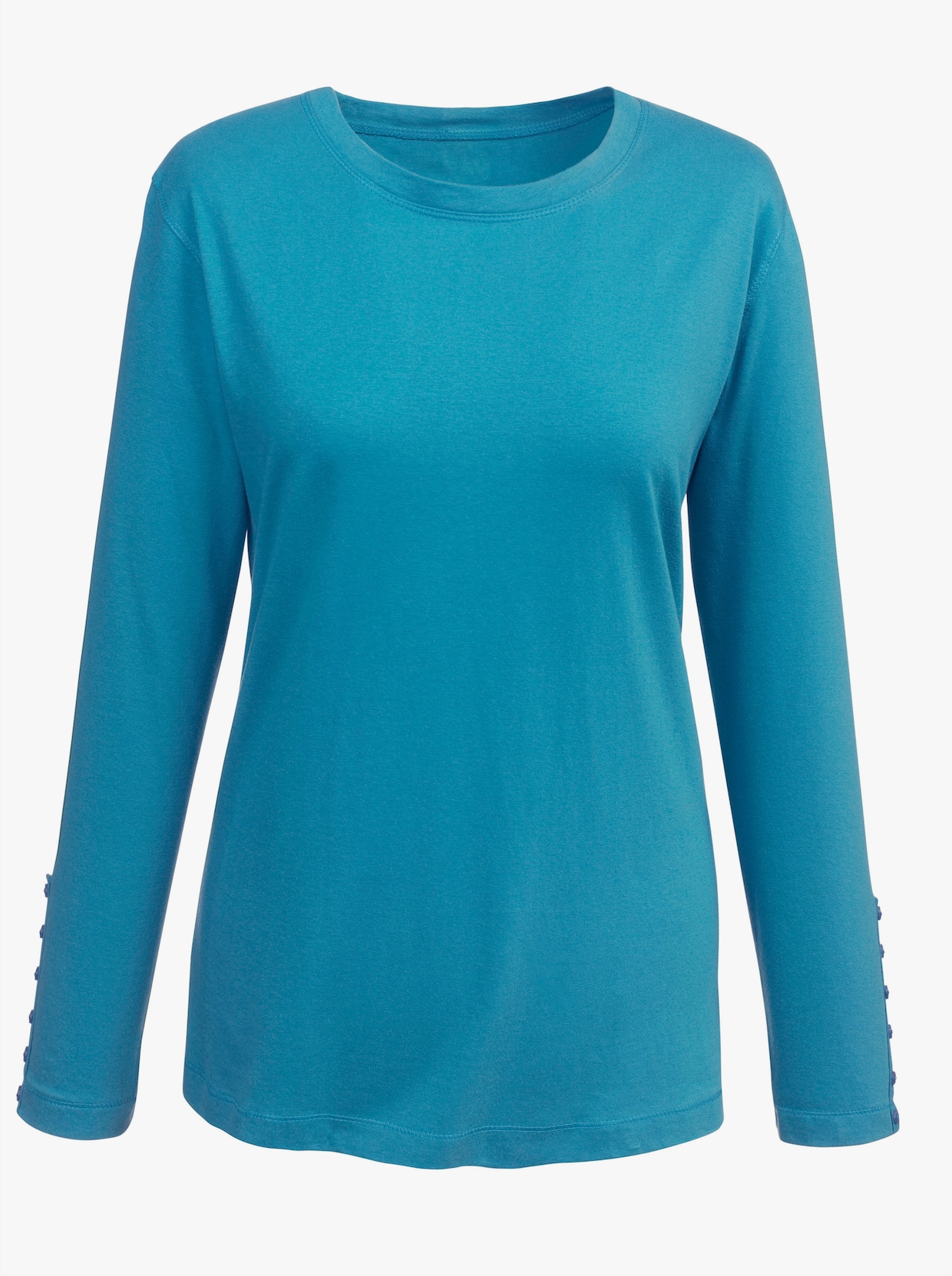 Shirt met lange mouwen - turquoise